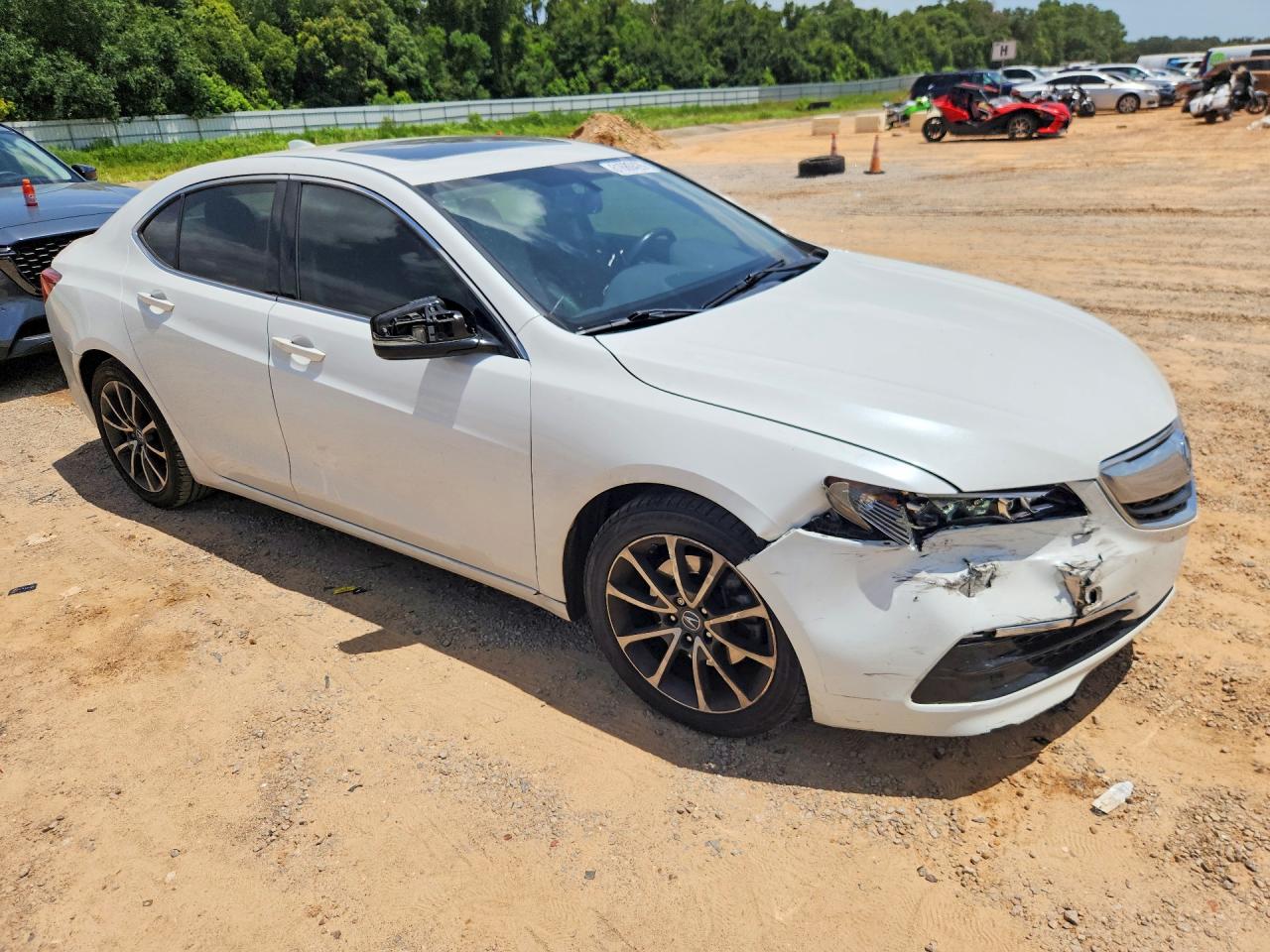 2015 Acura Tlx White vin: 19UUB2F31FA026068