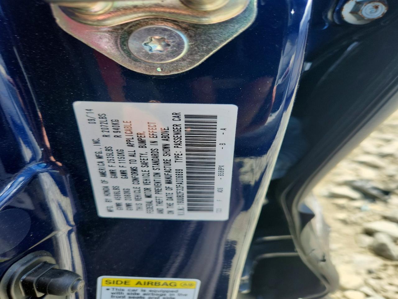 2015 Acura Tlx Blue vin: 19UUB2F32FA006699