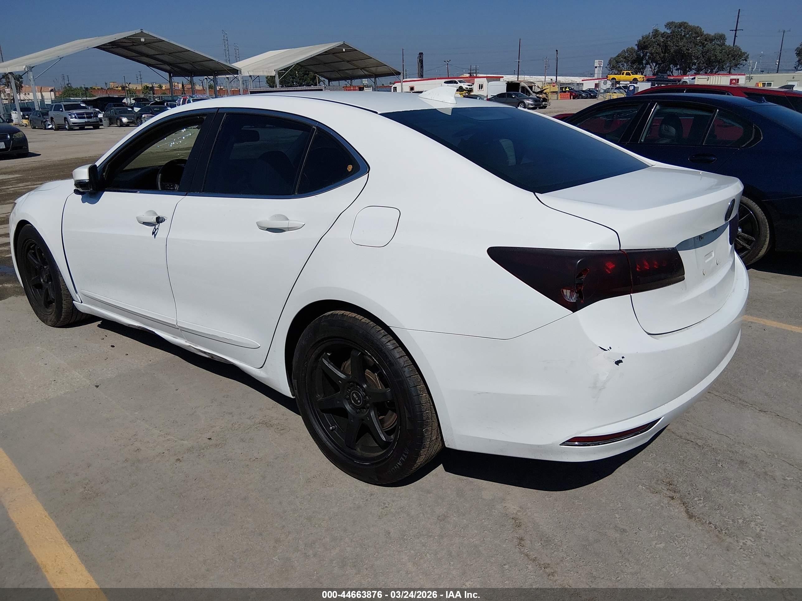 2015 Acura Tlx V6 White vin: 19UUB2F32FA010803