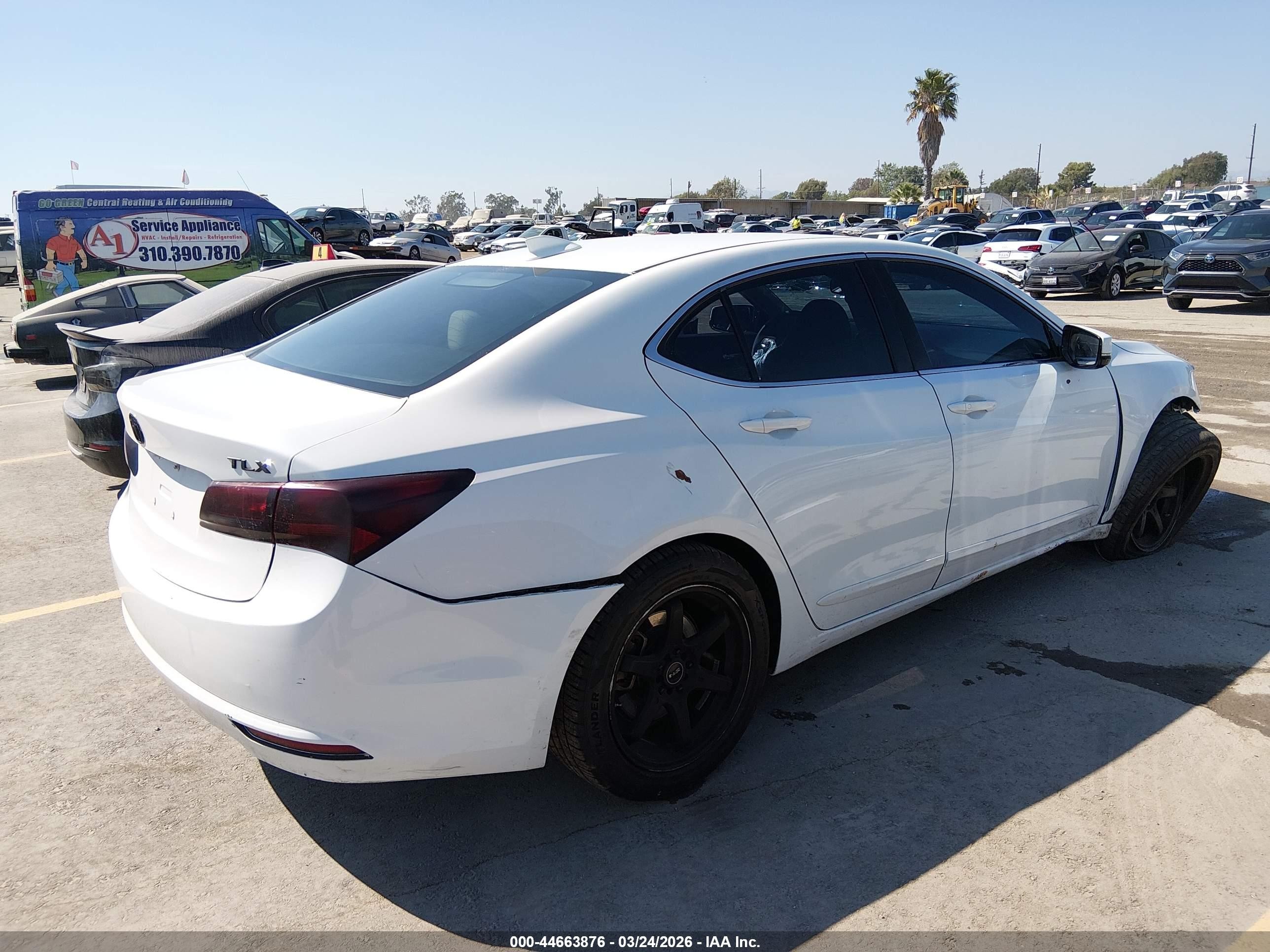 2015 Acura Tlx V6 White vin: 19UUB2F32FA010803