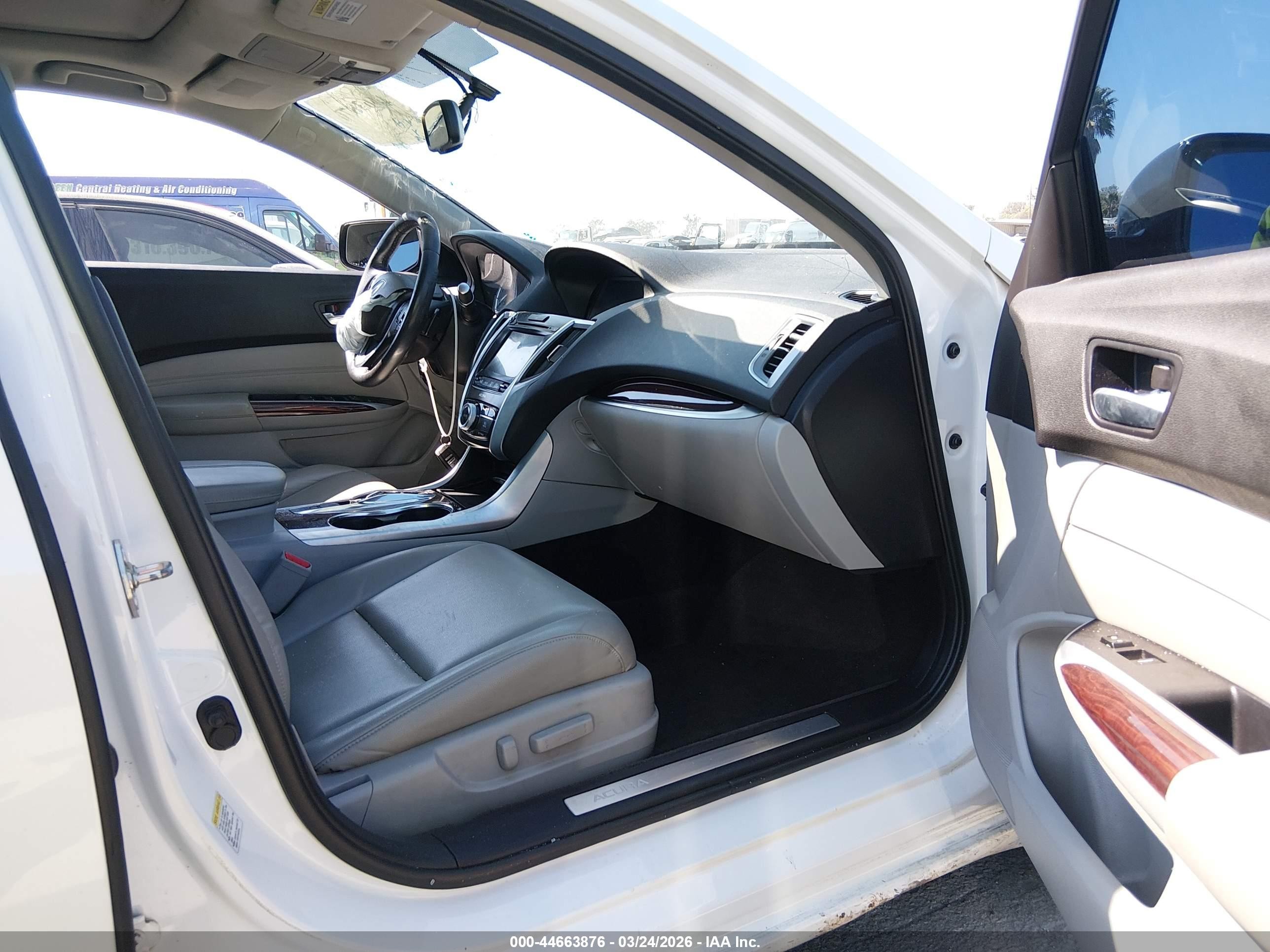 2015 Acura Tlx V6 White vin: 19UUB2F32FA010803