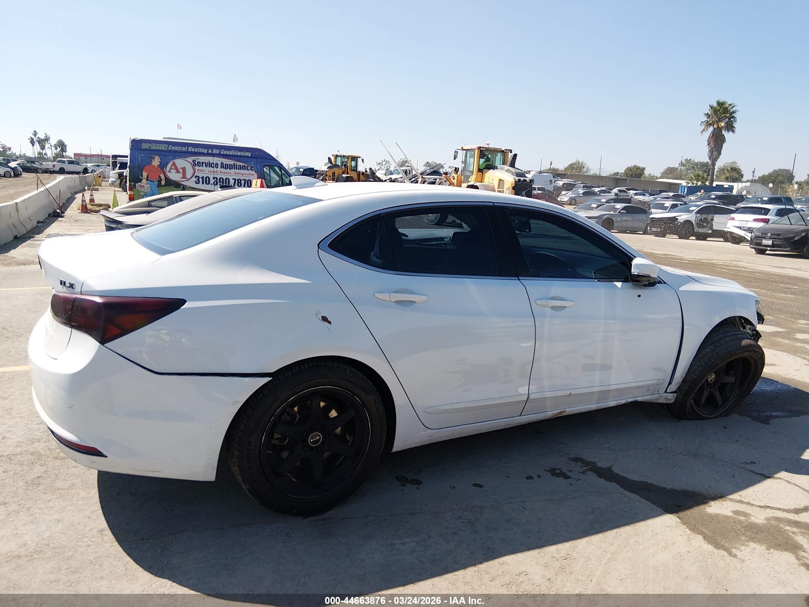 2015 Acura Tlx V6 White vin: 19UUB2F32FA010803