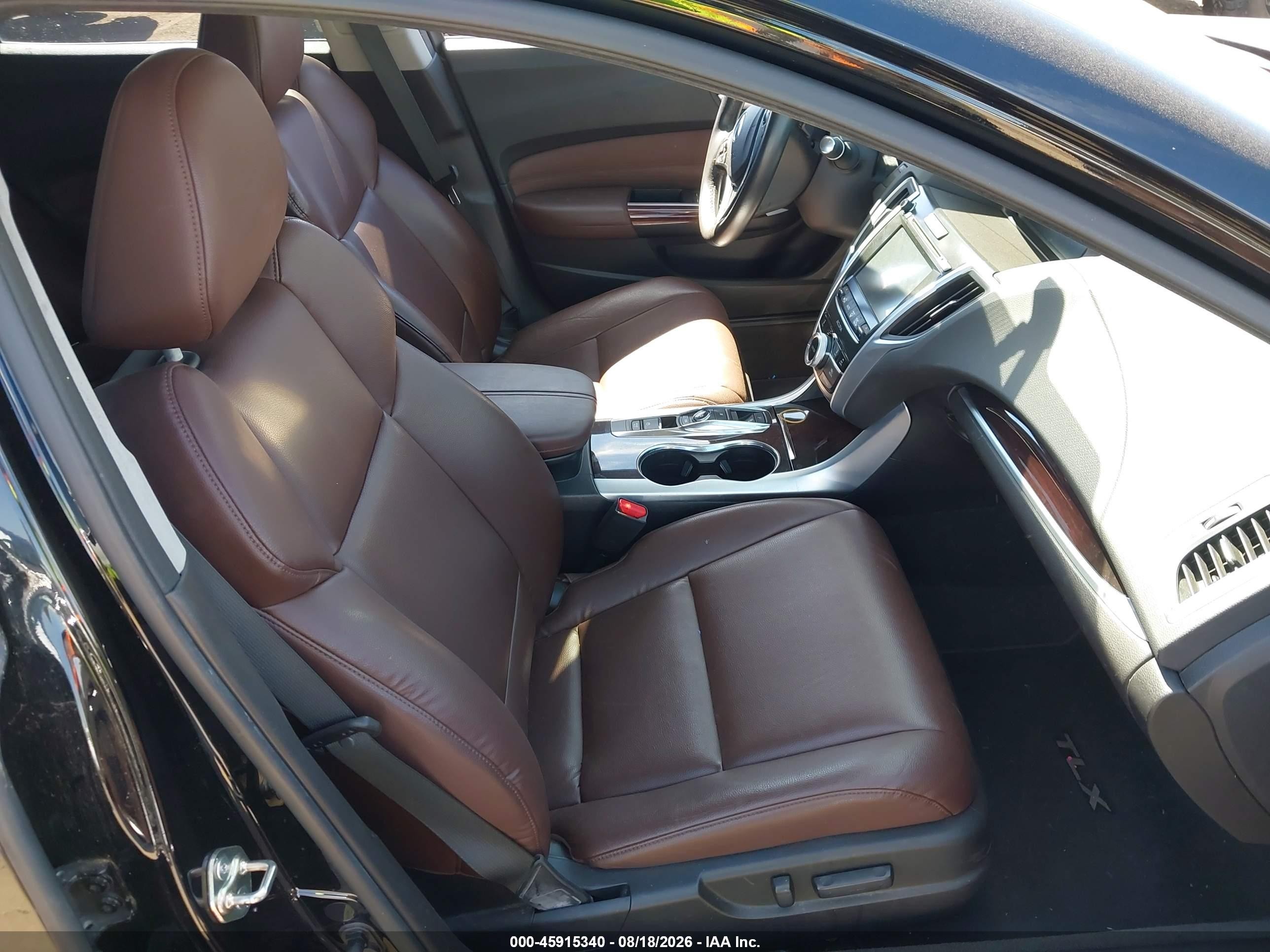 2015 Acura Tlx V6 Black vin: 19UUB2F32FA011191
