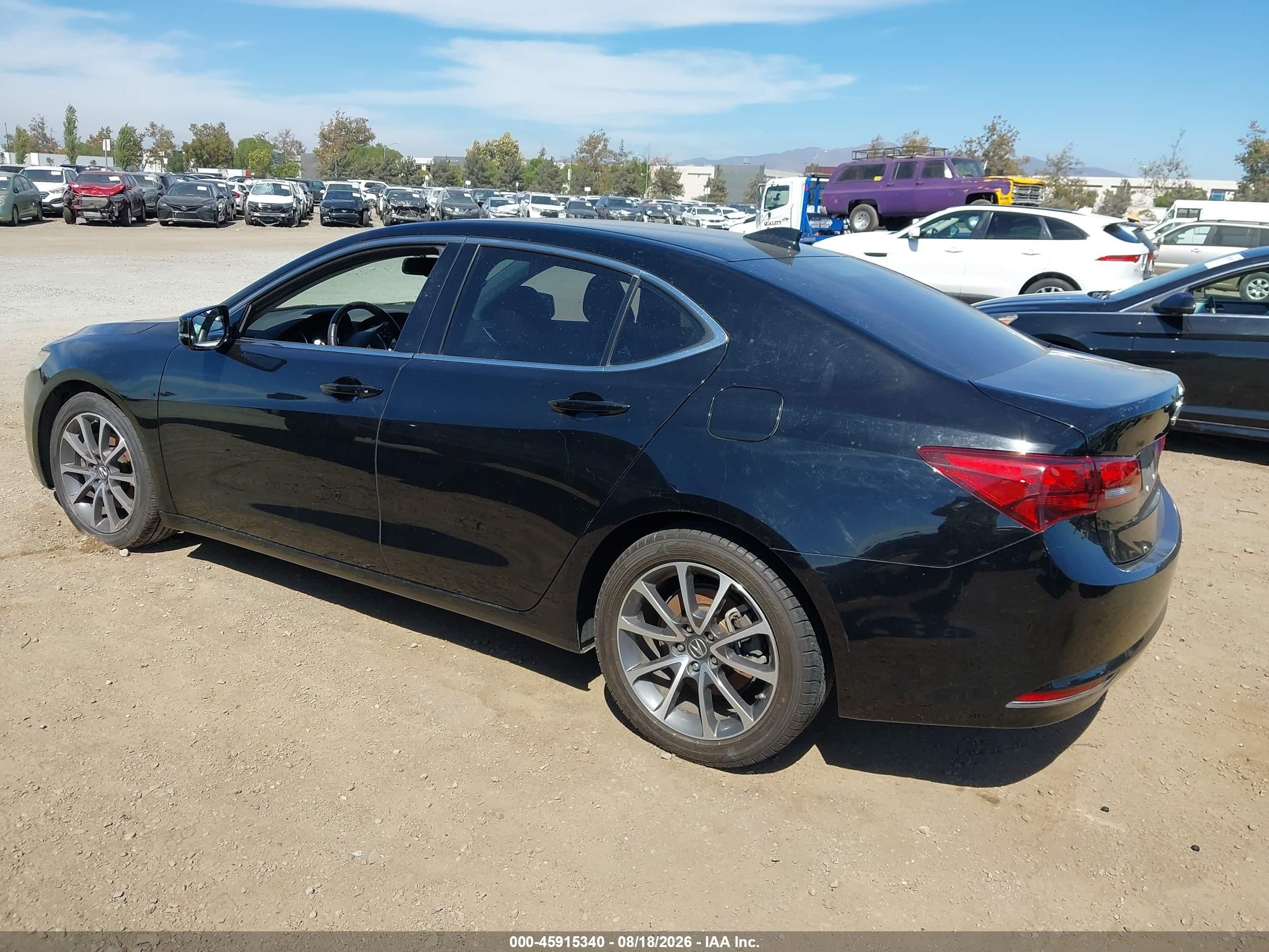 2015 Acura Tlx V6 Black vin: 19UUB2F32FA011191