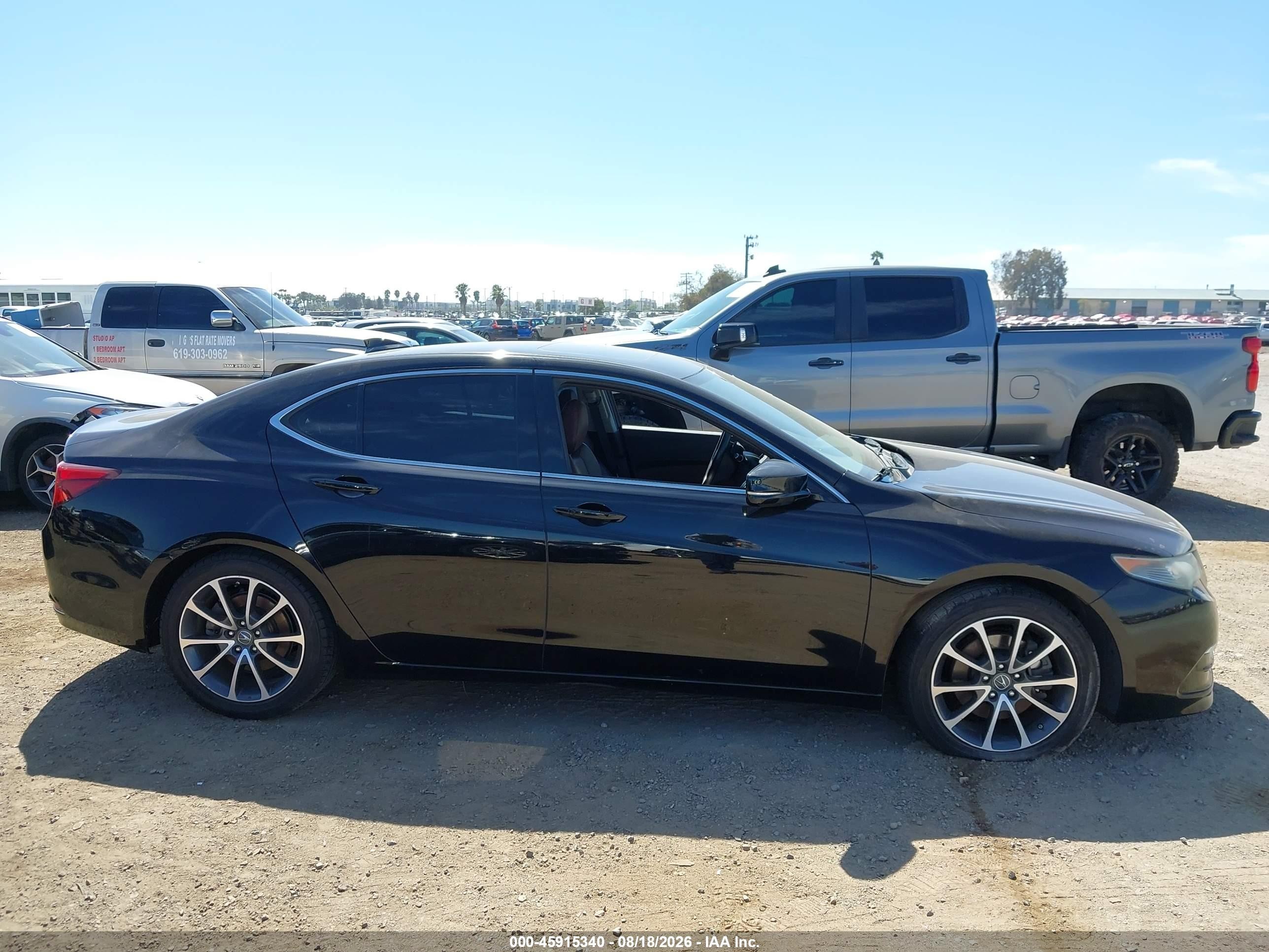 2015 Acura Tlx V6 Black vin: 19UUB2F32FA011191