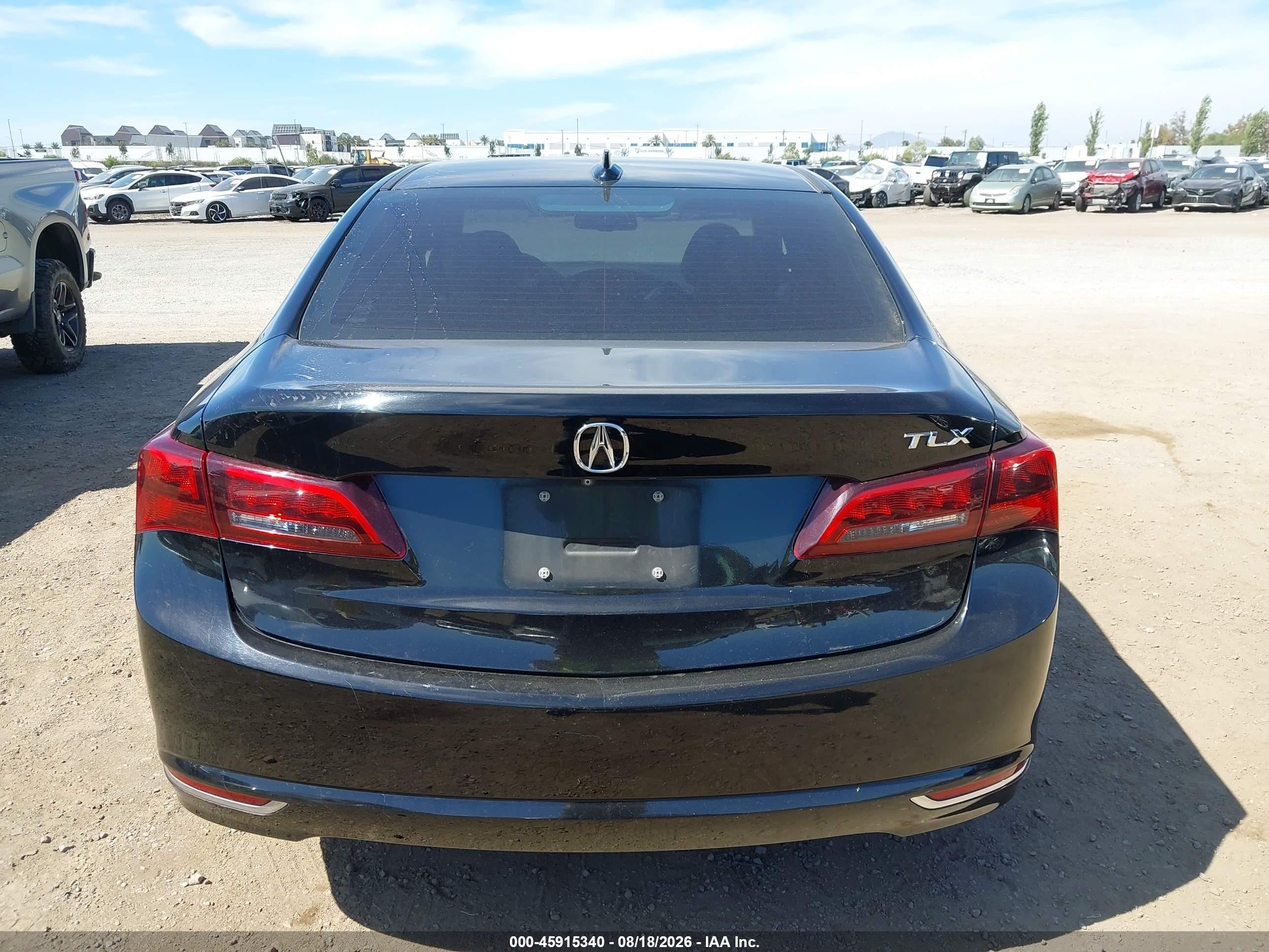 2015 Acura Tlx V6 Black vin: 19UUB2F32FA011191