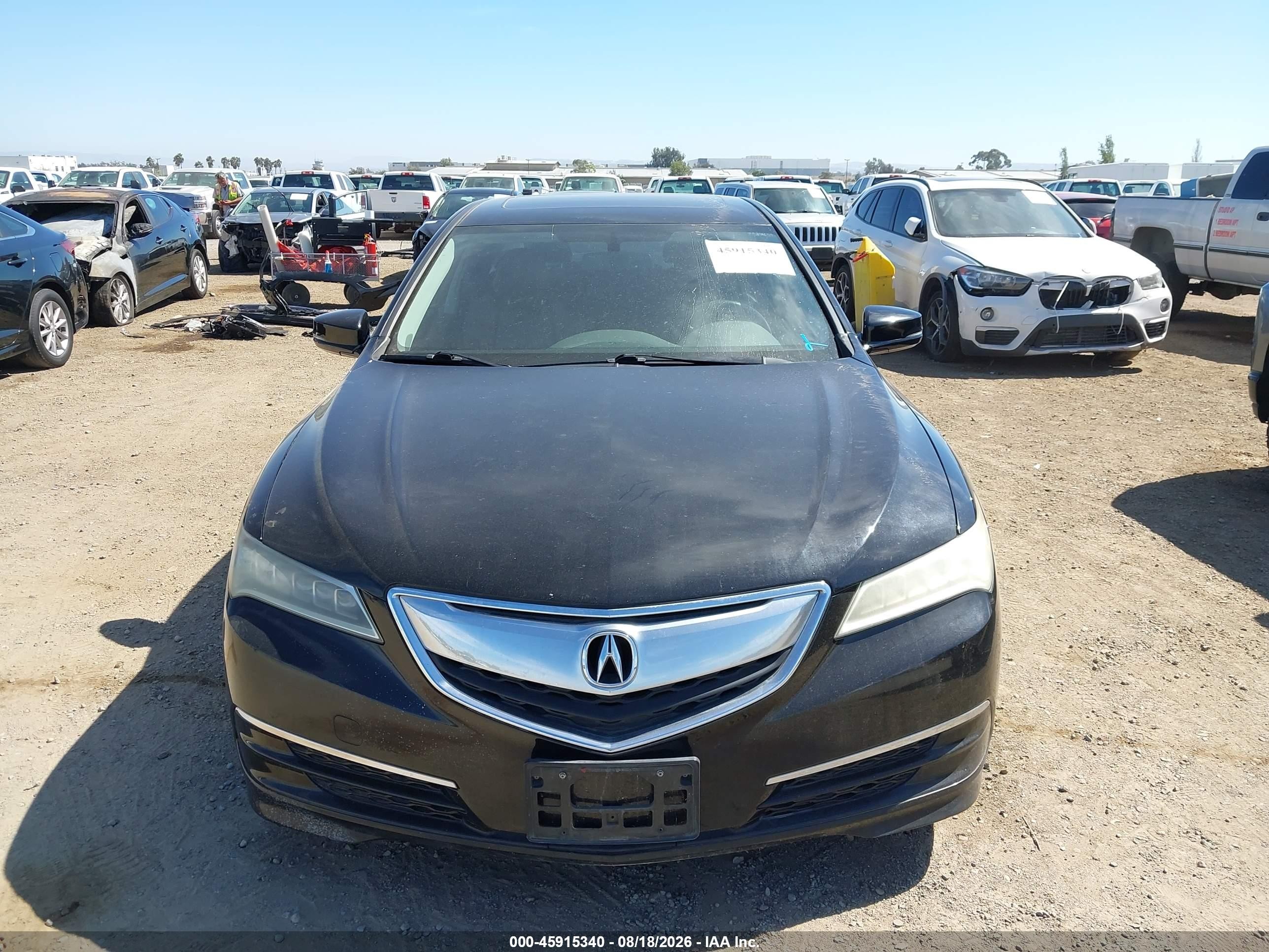 2015 Acura Tlx V6 Black vin: 19UUB2F32FA011191