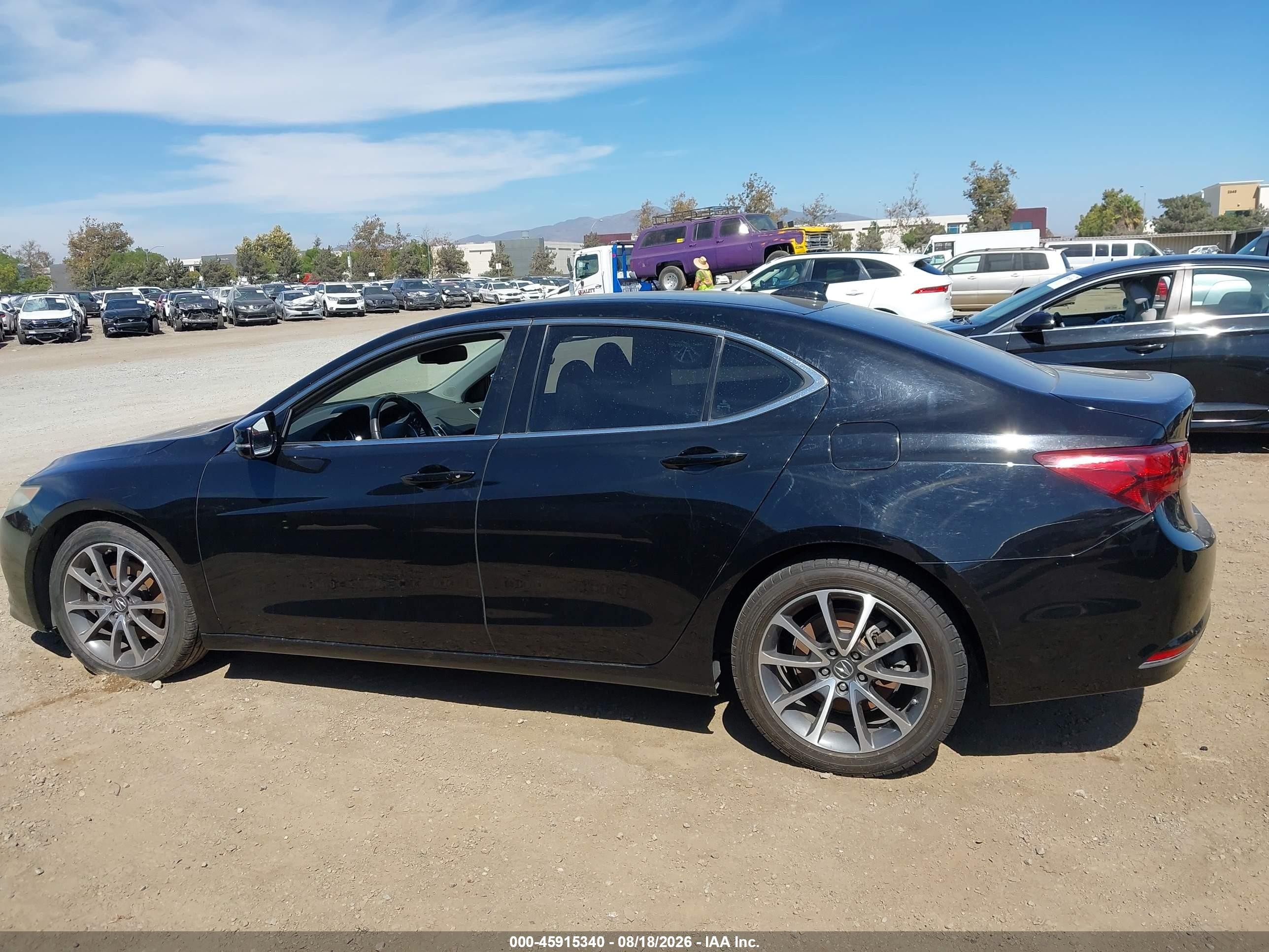 2015 Acura Tlx V6 Black vin: 19UUB2F32FA011191