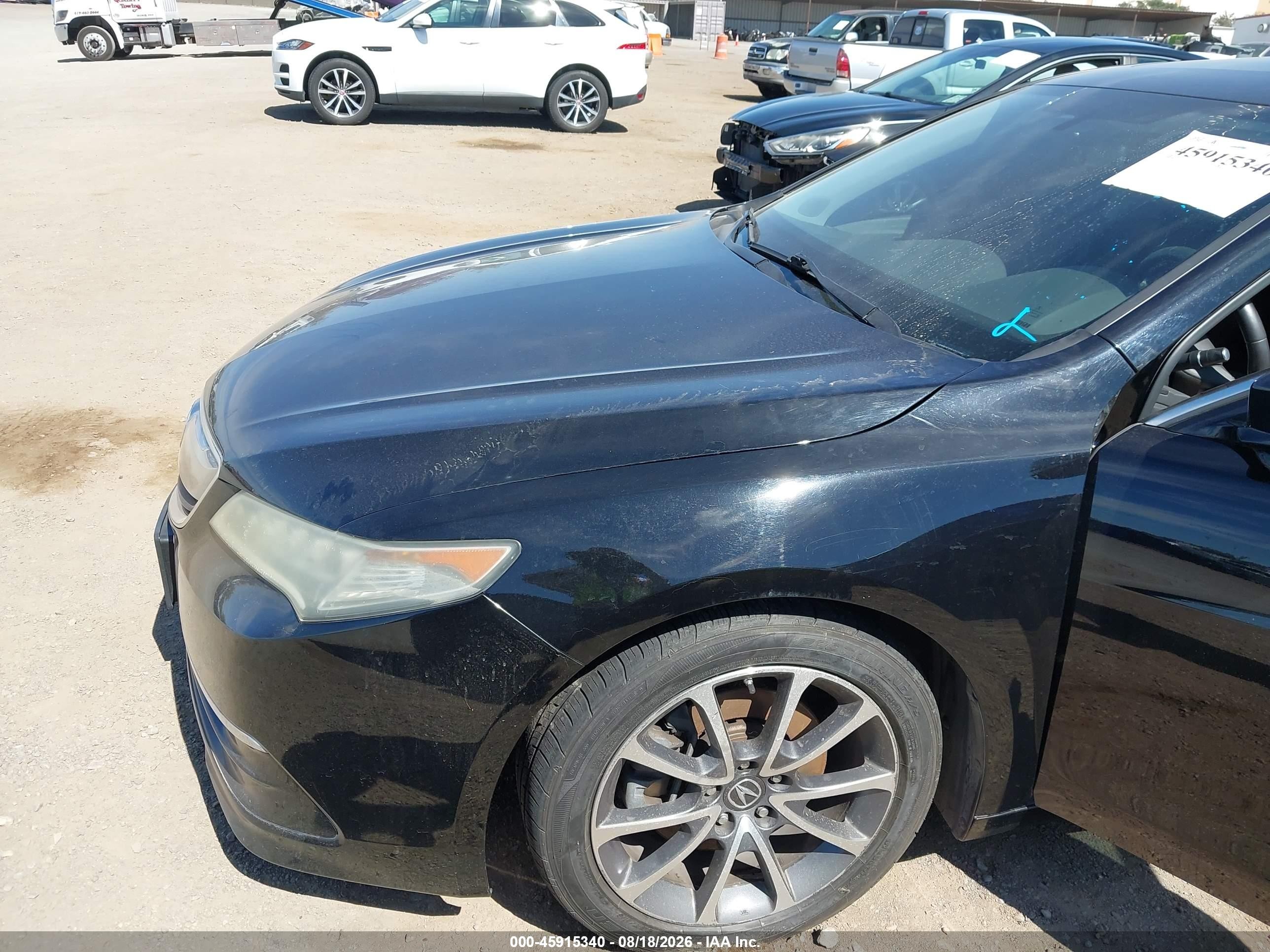 2015 Acura Tlx V6 Black vin: 19UUB2F32FA011191