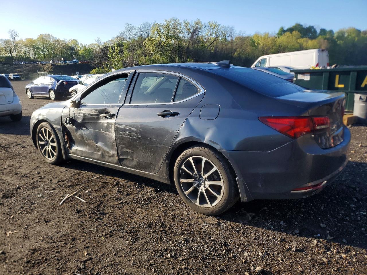 2015 Acura Tlx Gray vin: 19UUB2F32FA016293