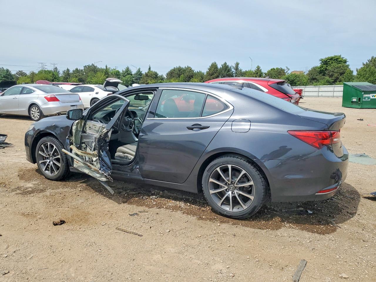 2015 Acura Tlx Gray vin: 19UUB2F32FA024863