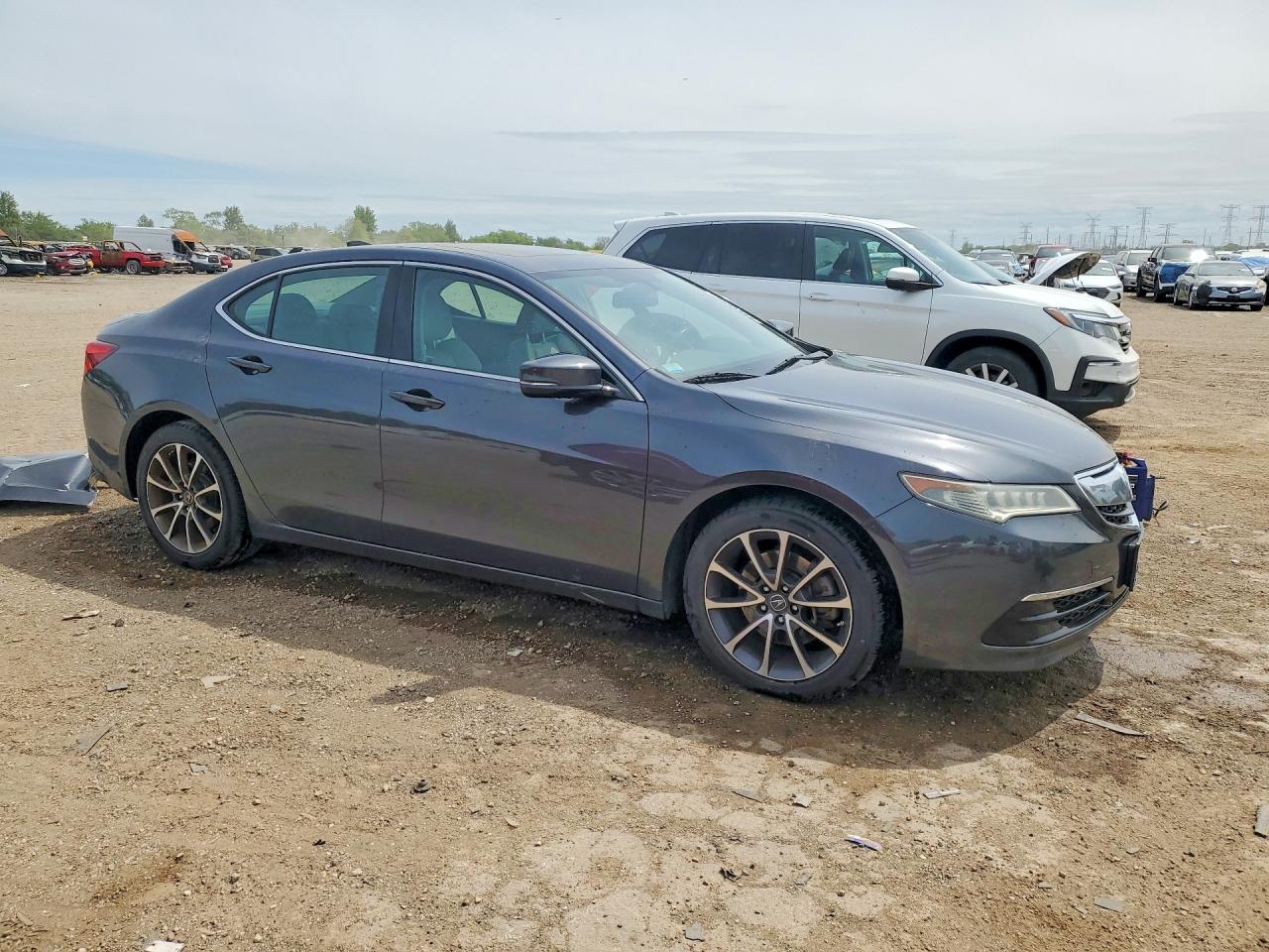 2015 Acura Tlx Gray vin: 19UUB2F32FA024863