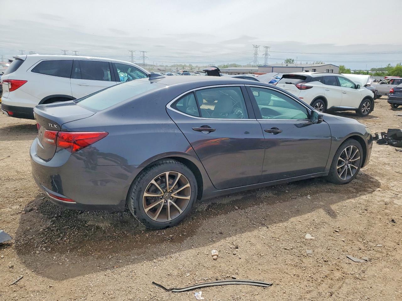 2015 Acura Tlx Gray vin: 19UUB2F32FA024863
