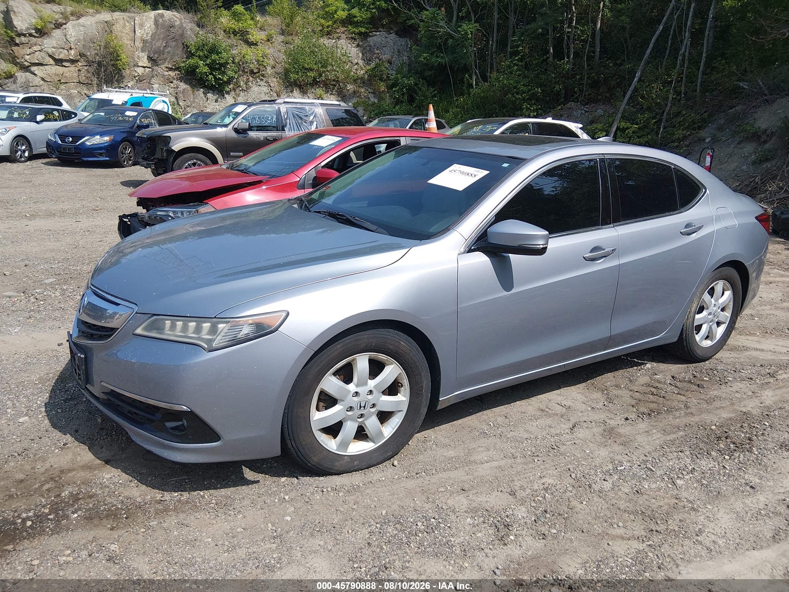 2015 Acura Tlx V6 Серебряный vin: 19UUB2F33FA010115
