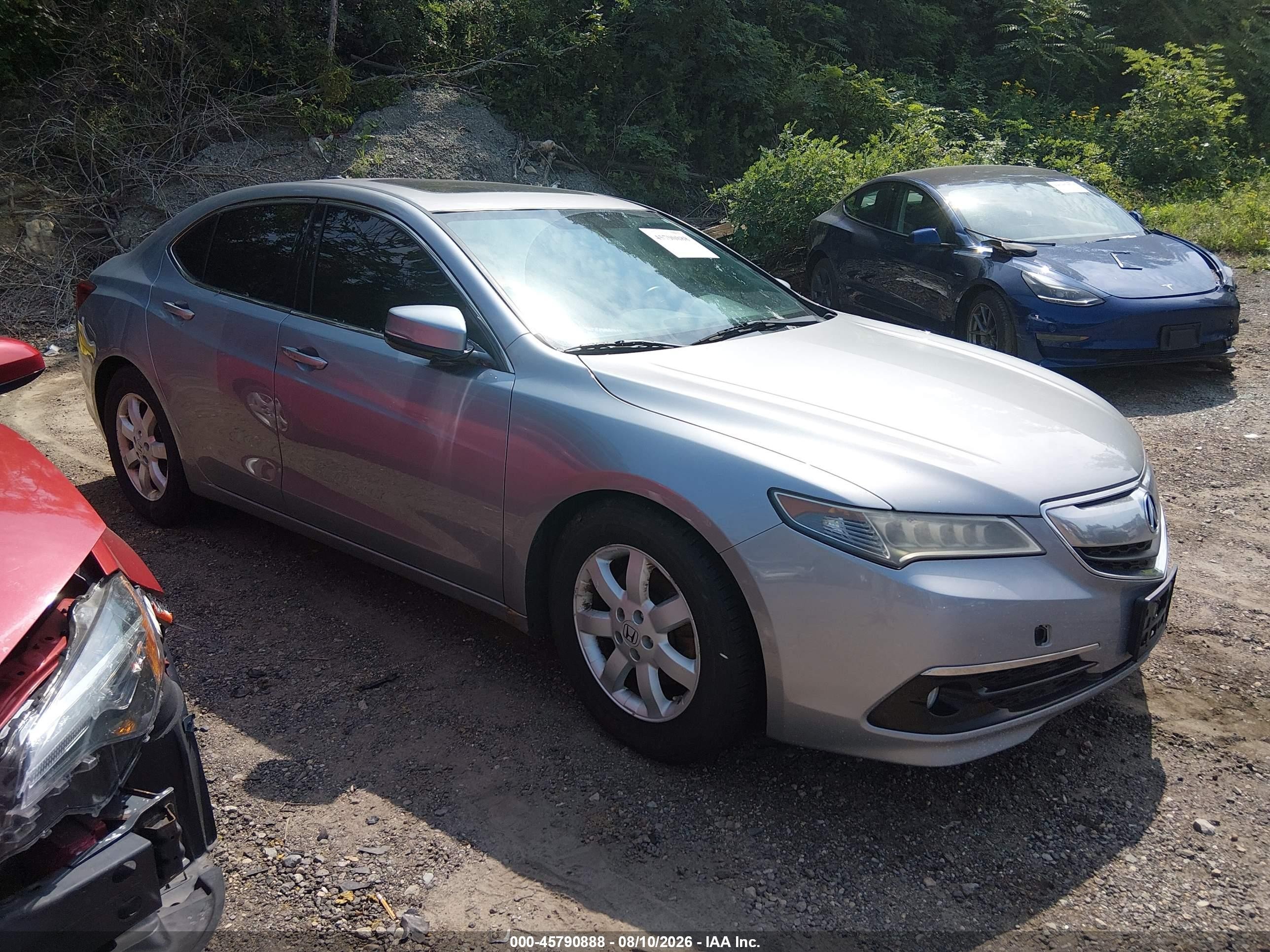2015 Acura Tlx V6 Silver vin: 19UUB2F33FA010115