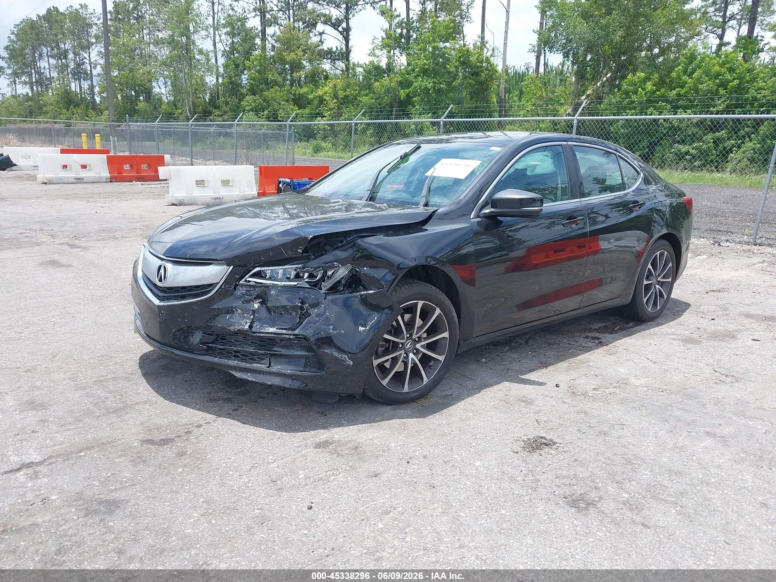 2015 Acura Tlx V6 Black vin: 19UUB2F33FA016576