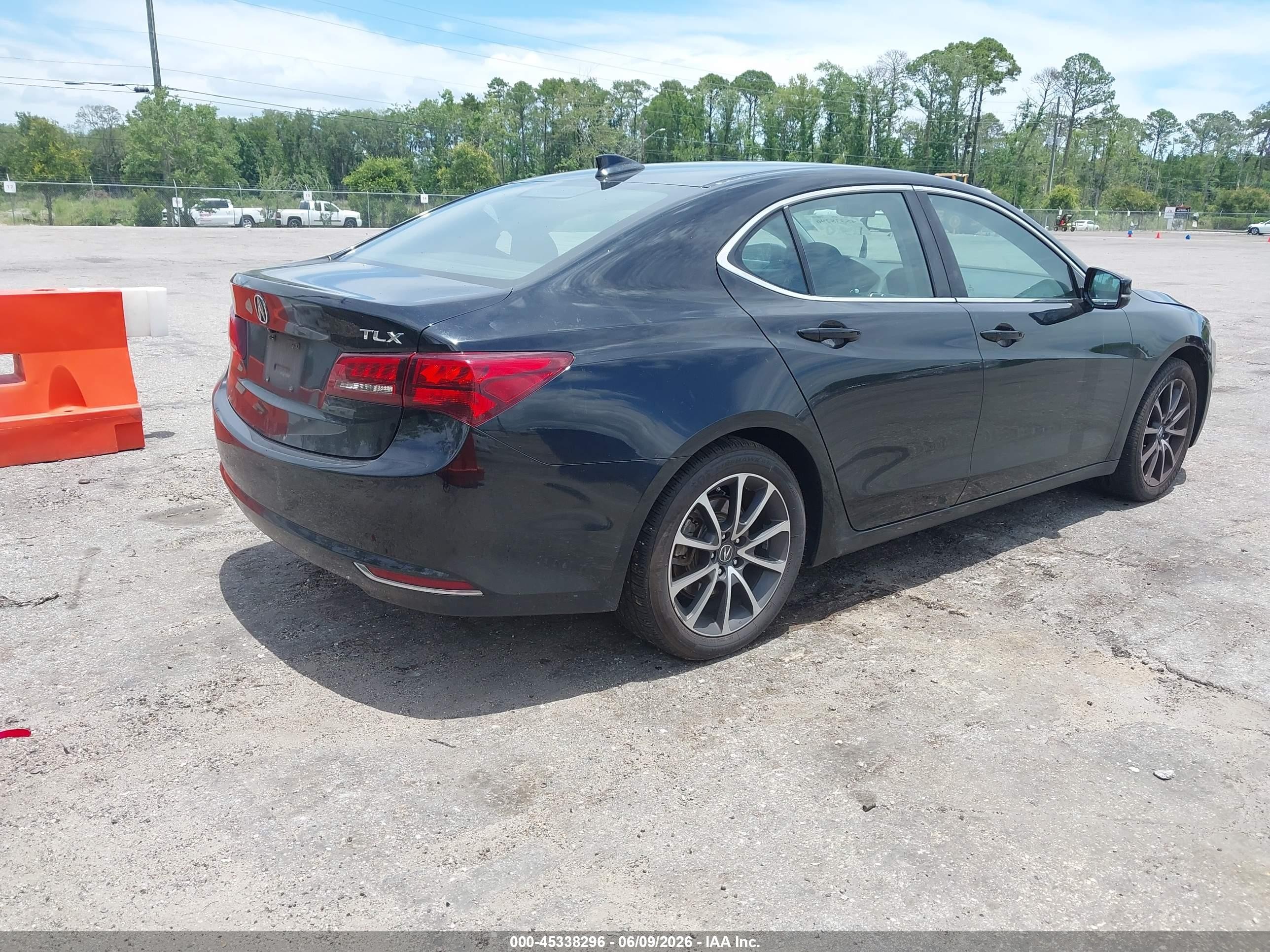 2015 Acura Tlx V6 Black vin: 19UUB2F33FA016576