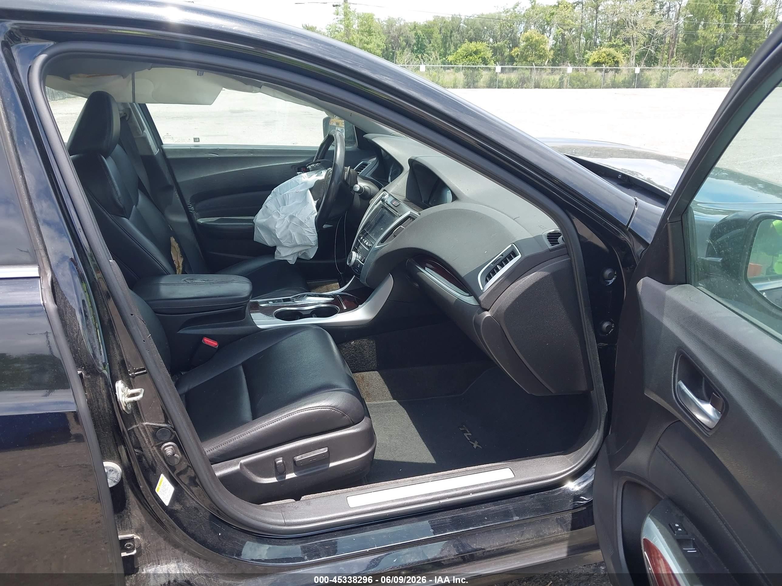 2015 Acura Tlx V6 Black vin: 19UUB2F33FA016576