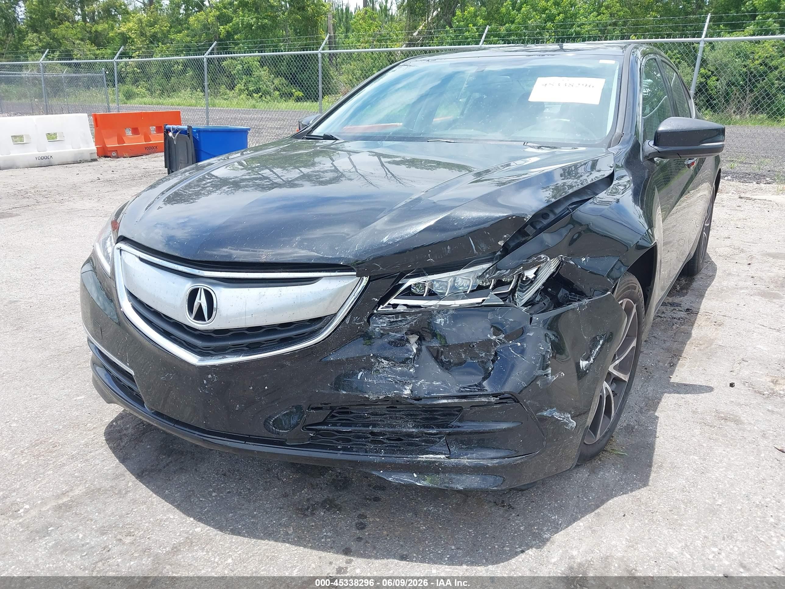 2015 Acura Tlx V6 Black vin: 19UUB2F33FA016576
