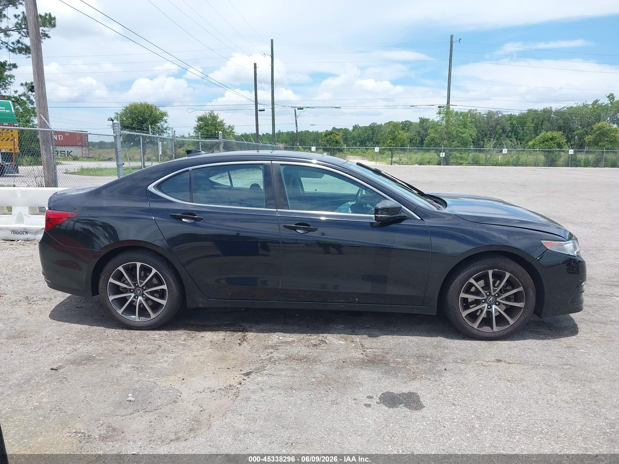 2015 Acura Tlx V6 Black vin: 19UUB2F33FA016576