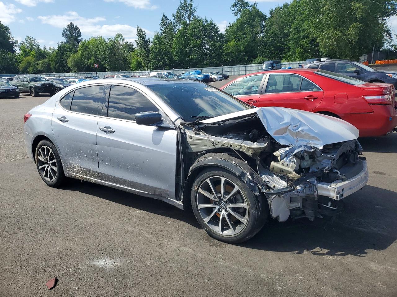 2015 Acura Tlx Silver vin: 19UUB2F33FA022295