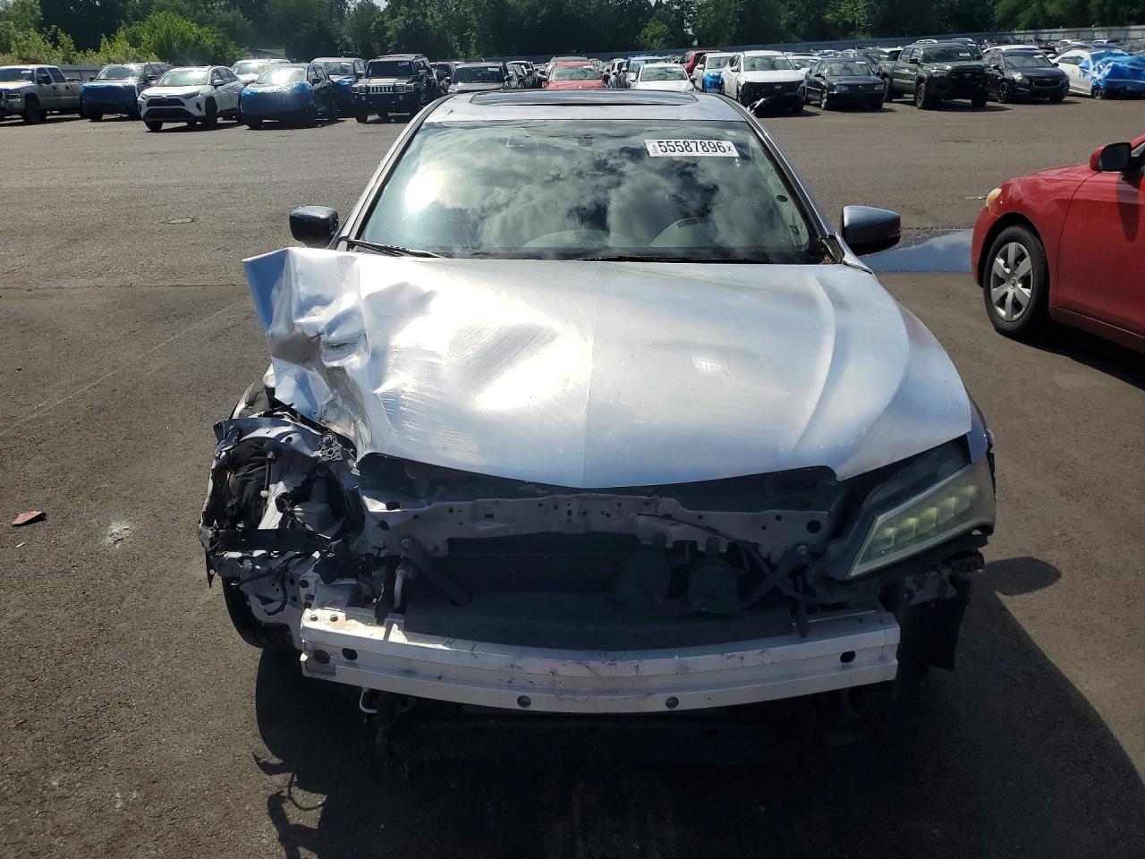 2015 Acura Tlx Silver vin: 19UUB2F33FA022295