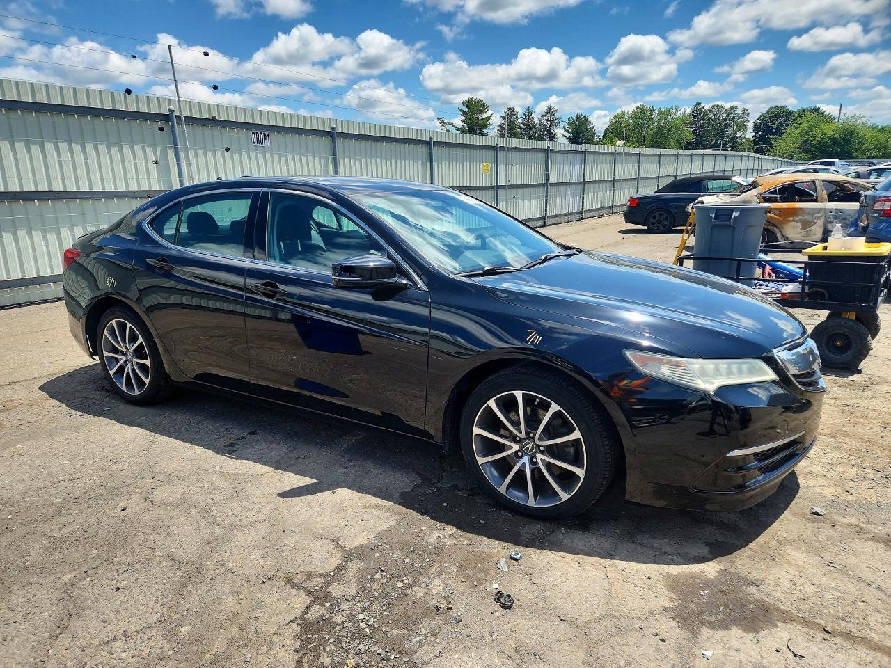 2015 Acura Tlx Черный vin: 19UUB2F33FA026203
