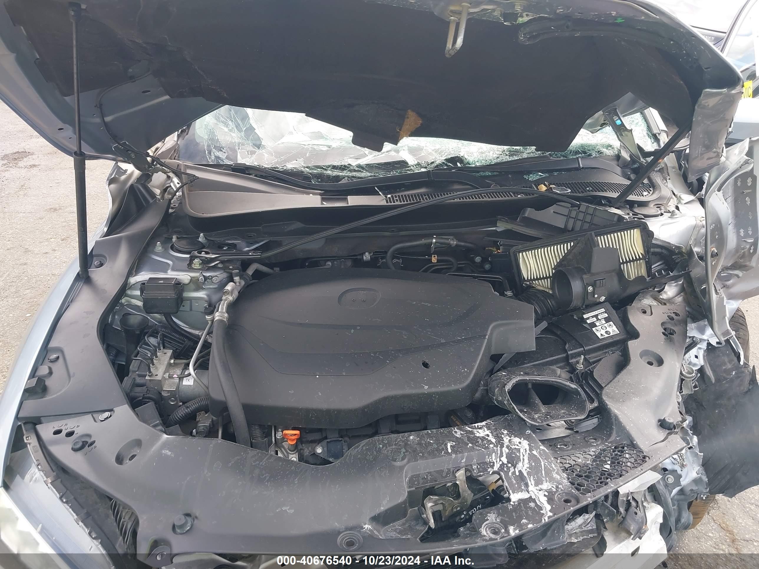 2015 Acura Tlx V6 Silver vin: 19UUB2F35FA004834