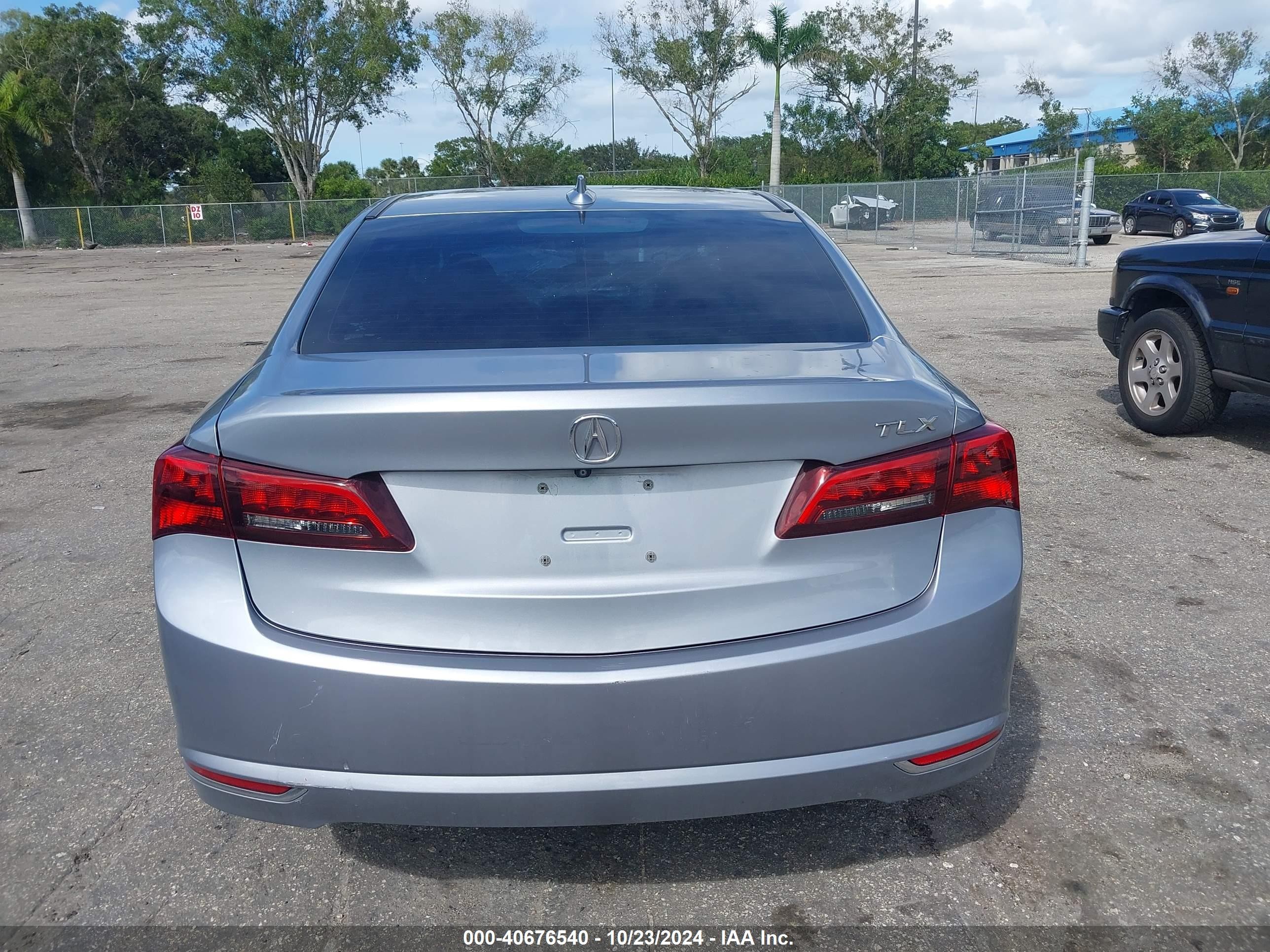 2015 Acura Tlx V6 Silver vin: 19UUB2F35FA004834