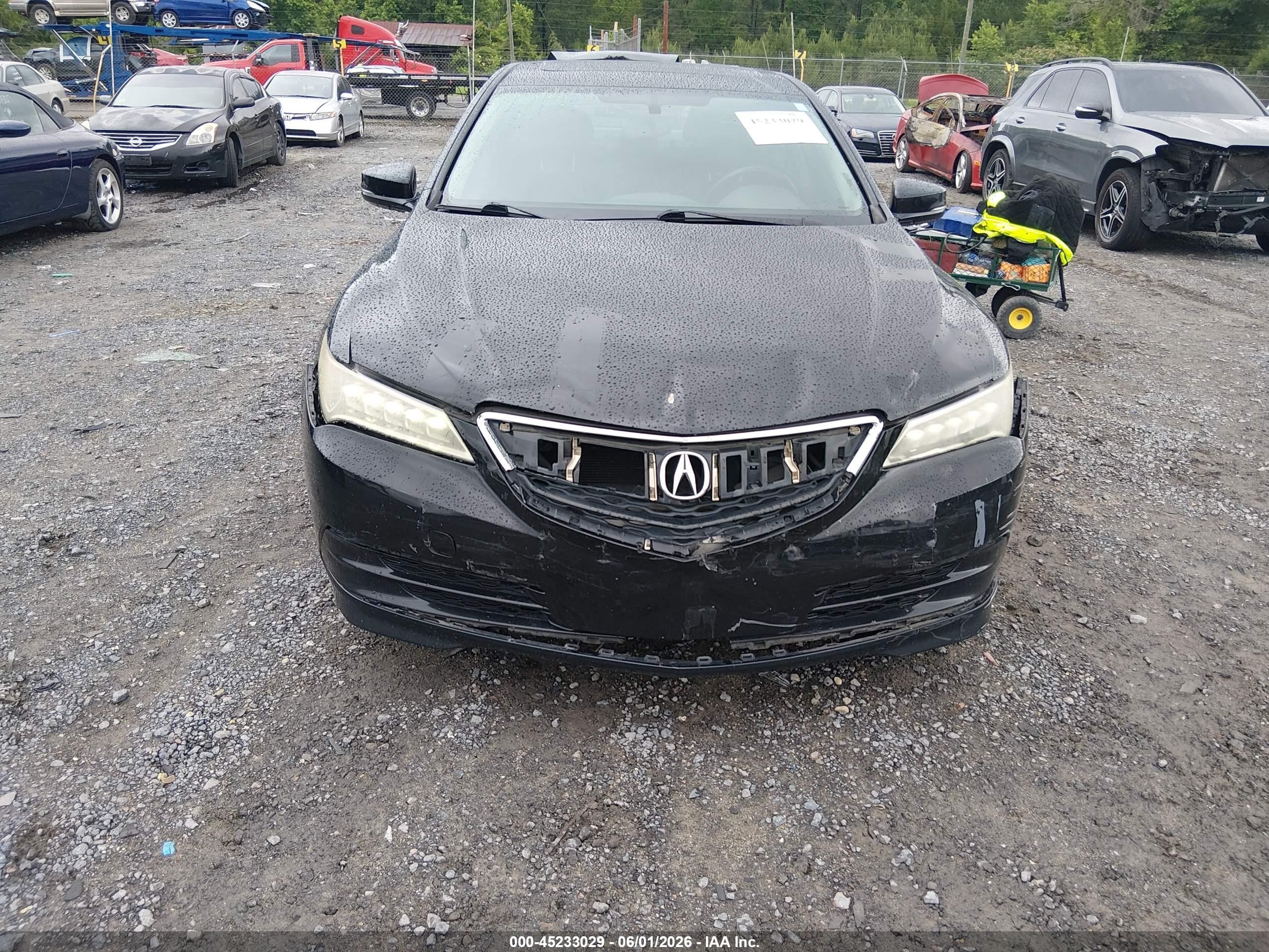 2015 Acura Tlx V6 Black vin: 19UUB2F35FA024579