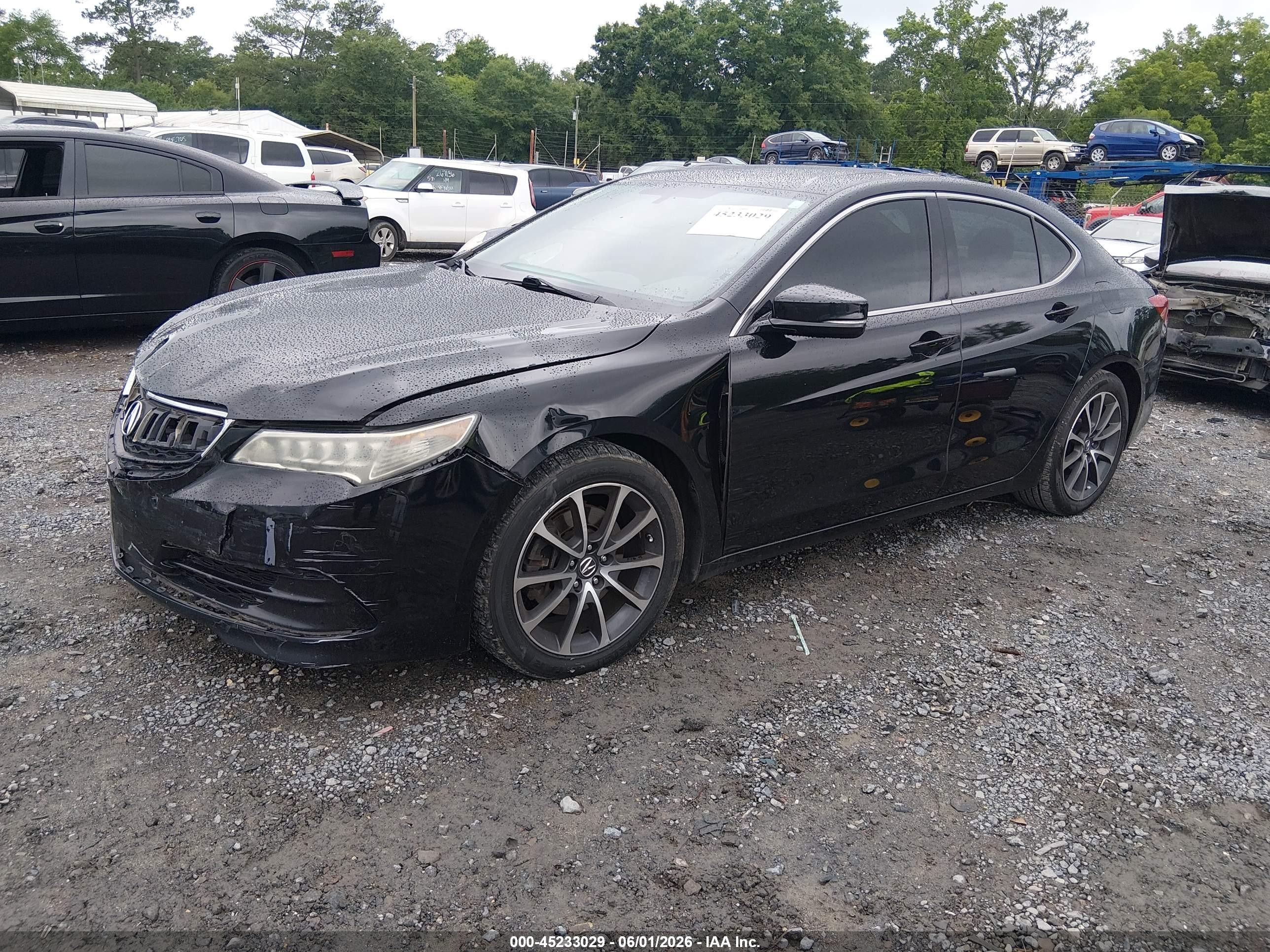 2015 Acura Tlx V6 Black vin: 19UUB2F35FA024579