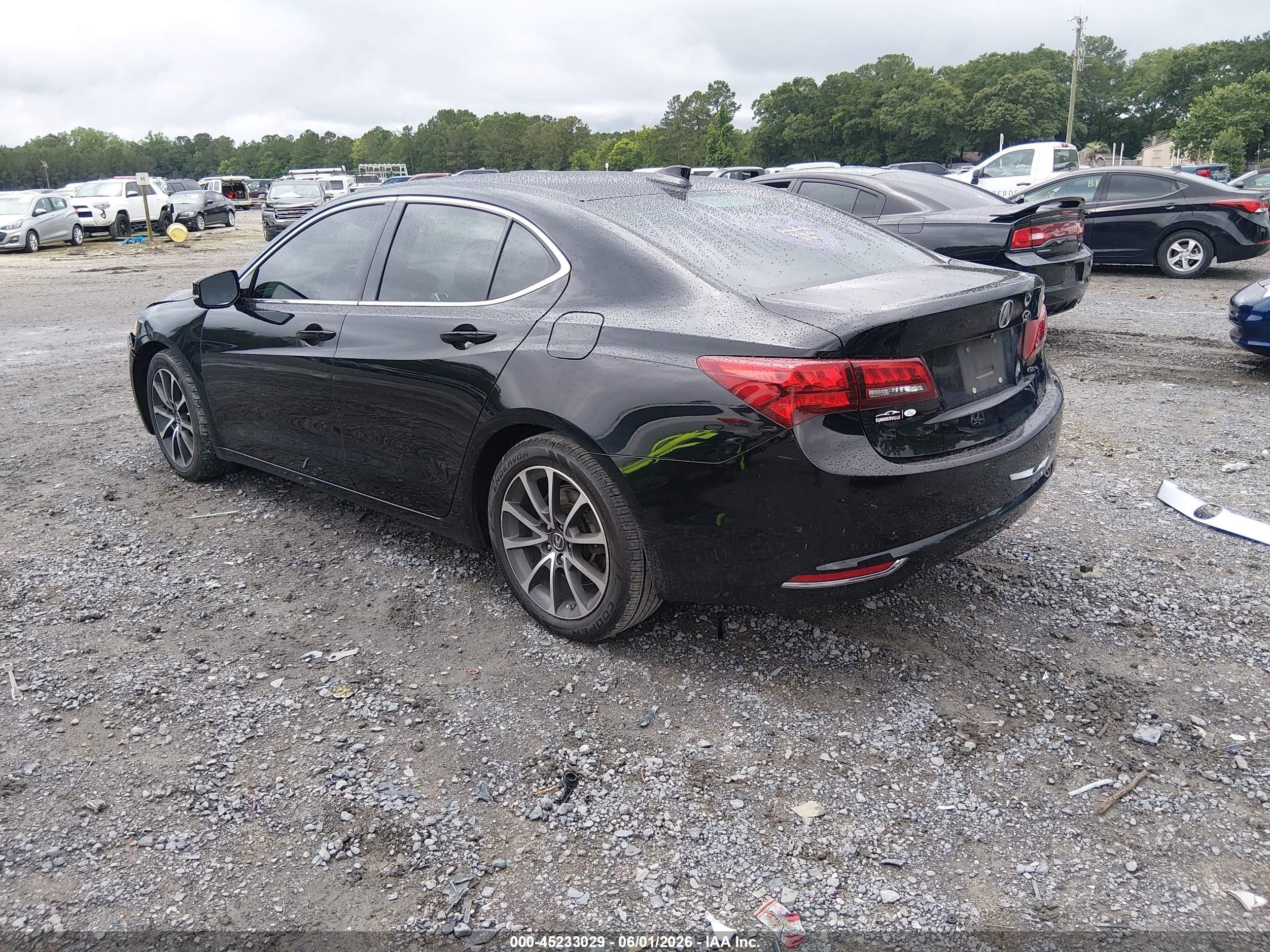 2015 Acura Tlx V6 Black vin: 19UUB2F35FA024579