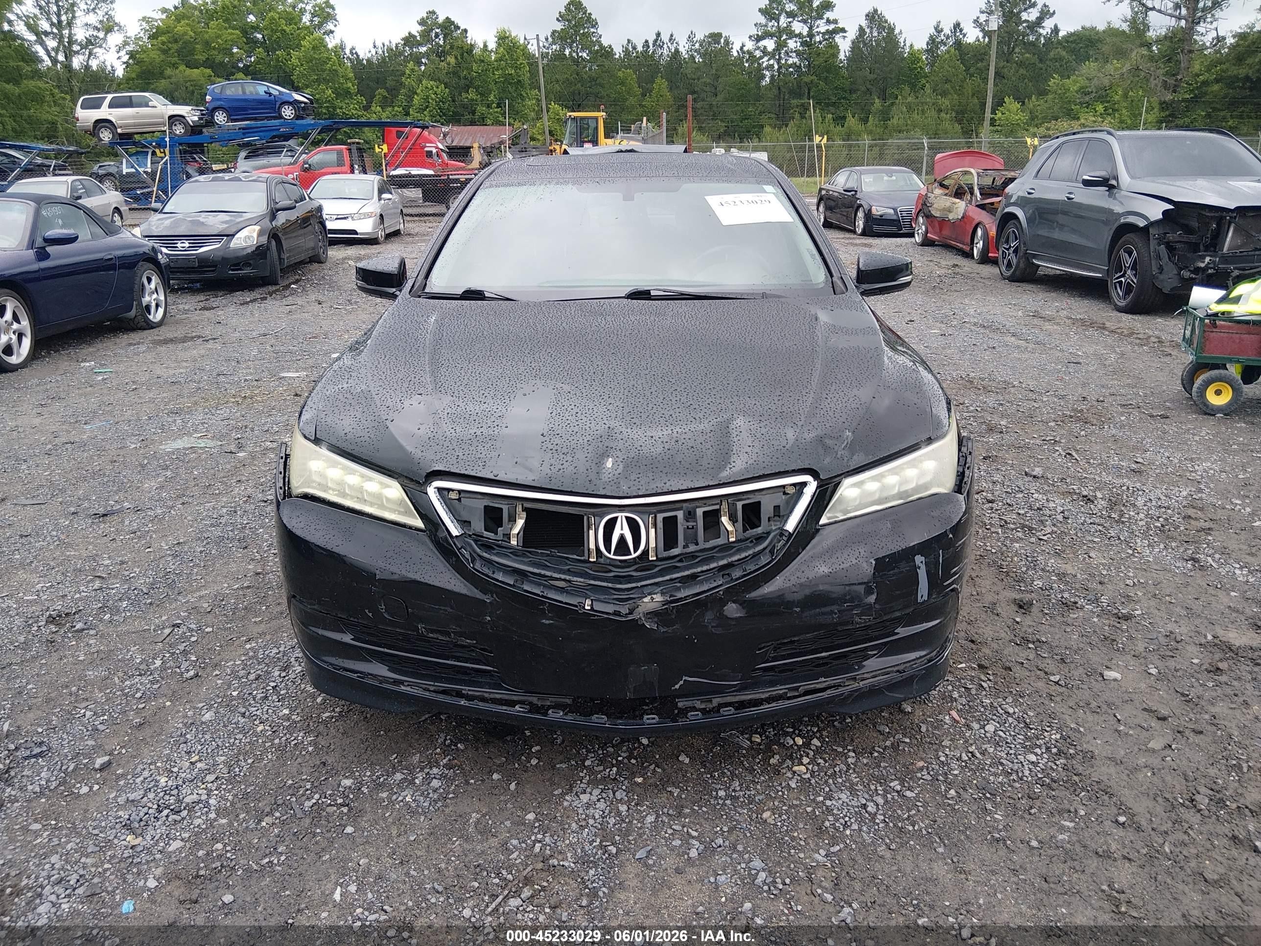 2015 Acura Tlx V6 Black vin: 19UUB2F35FA024579