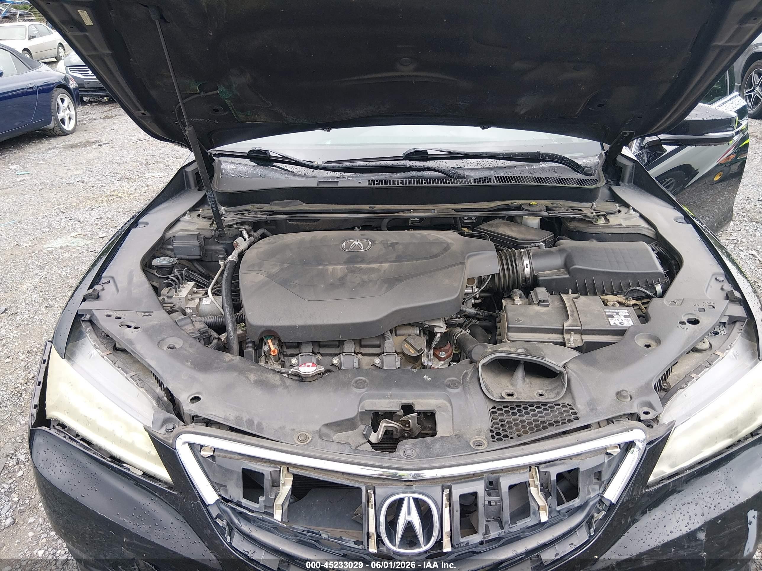 2015 Acura Tlx V6 Black vin: 19UUB2F35FA024579
