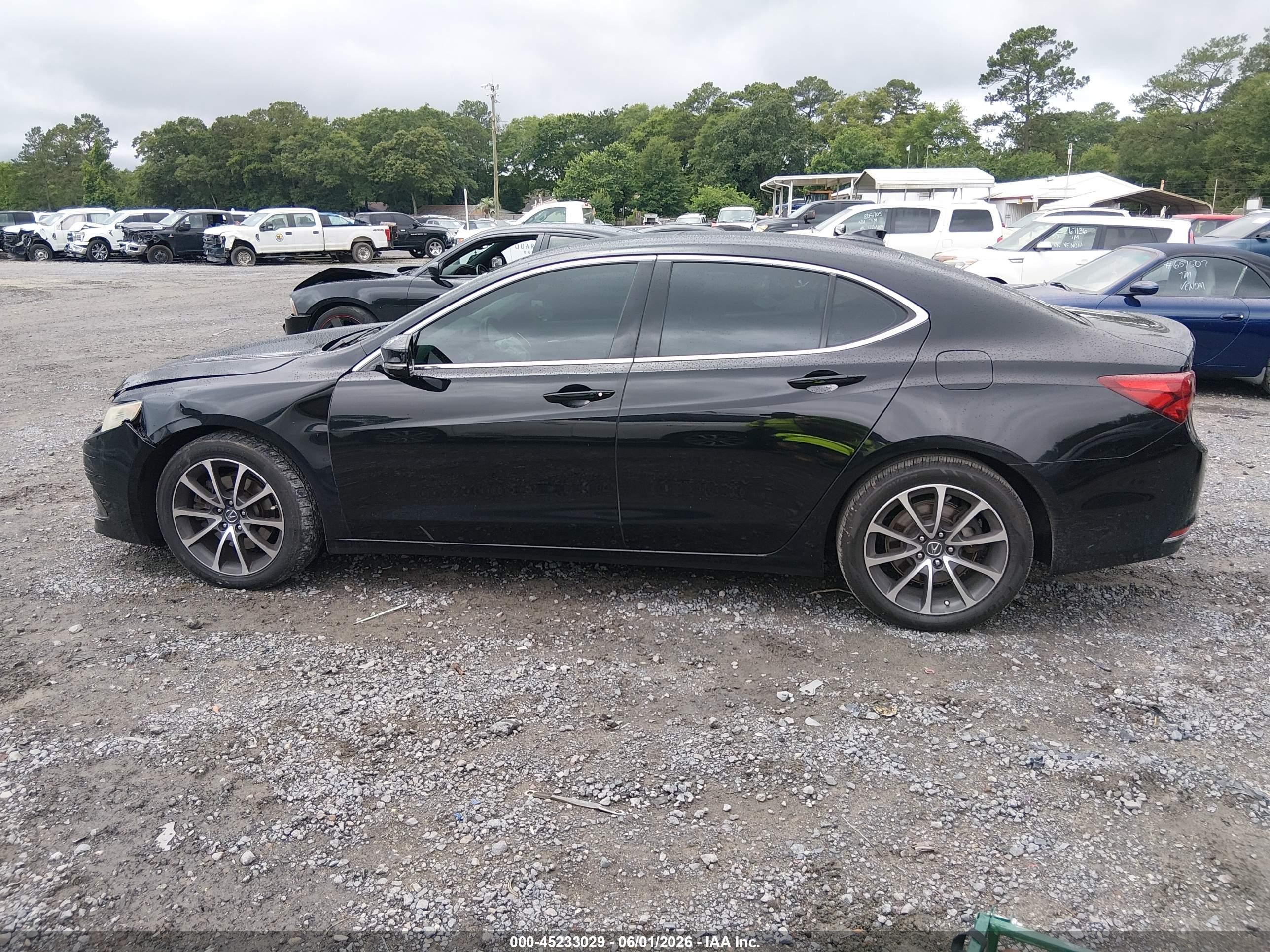 2015 Acura Tlx V6 Black vin: 19UUB2F35FA024579