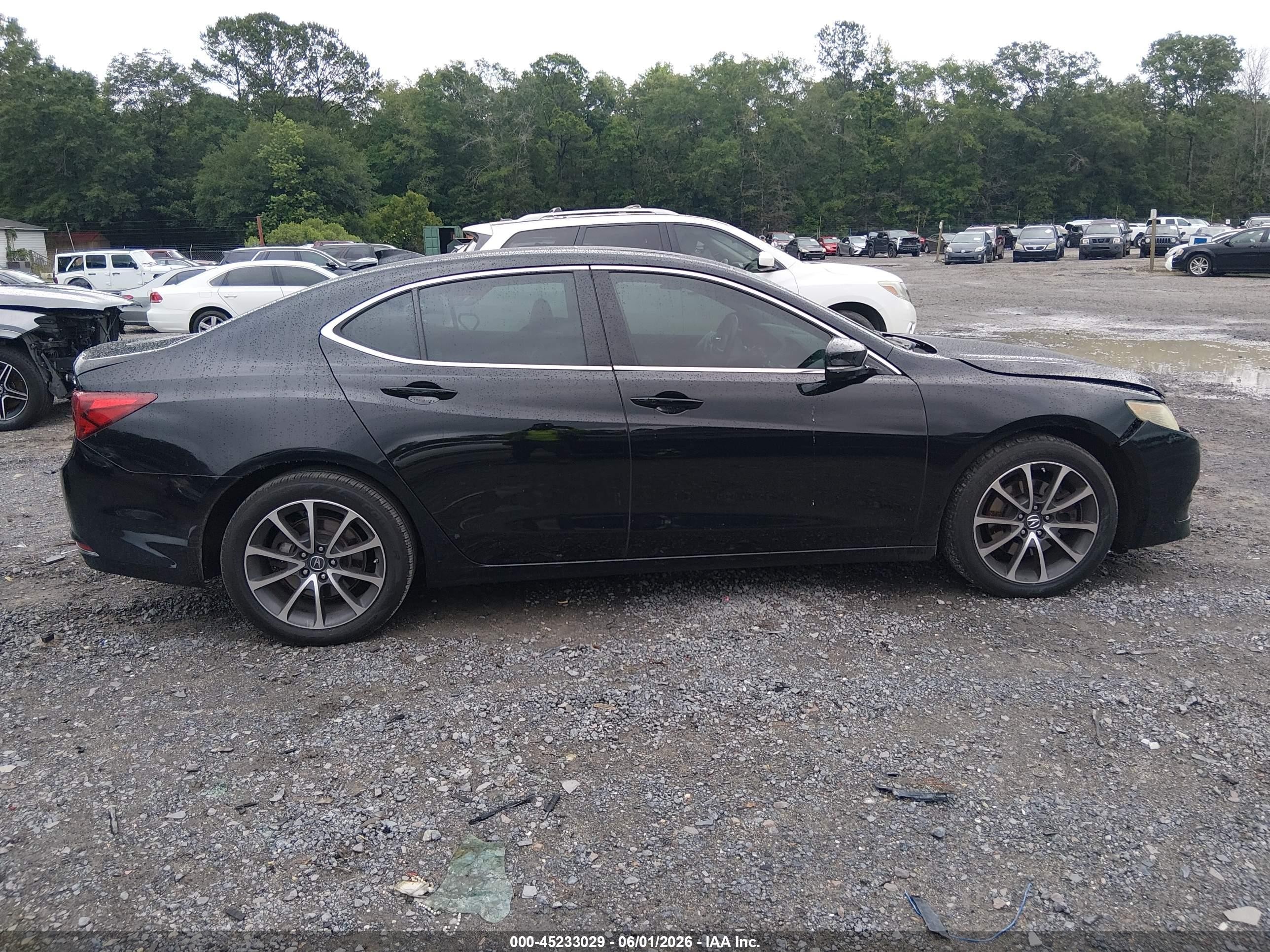 2015 Acura Tlx V6 Black vin: 19UUB2F35FA024579