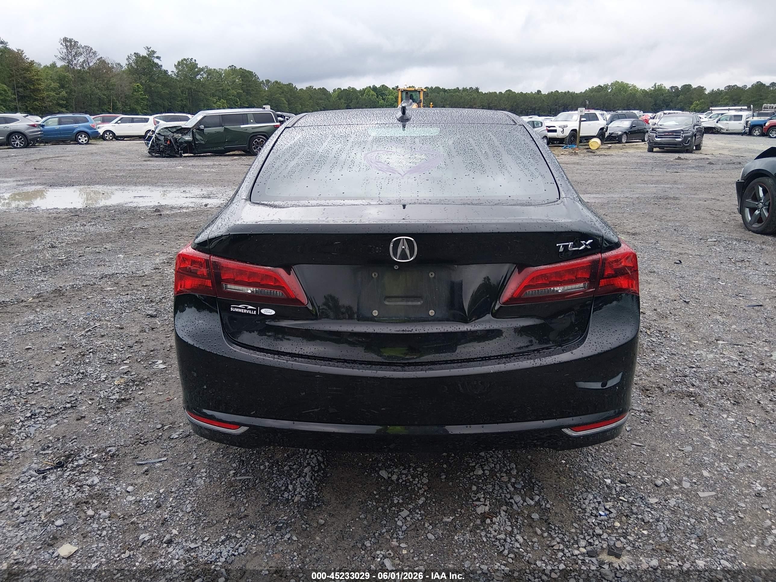 2015 Acura Tlx V6 Black vin: 19UUB2F35FA024579