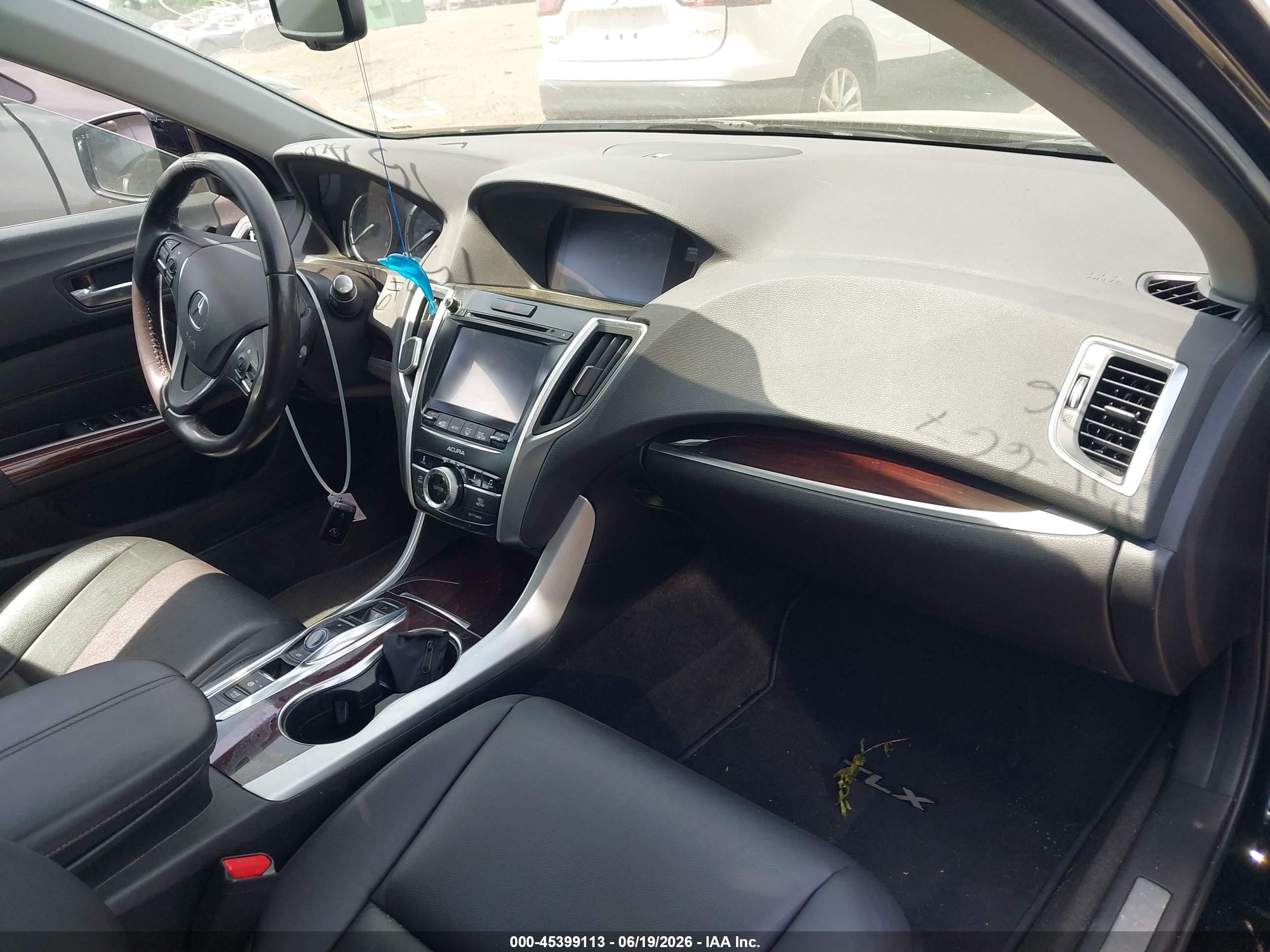 2015 Acura Tlx V6 Black vin: 19UUB2F36FA016538