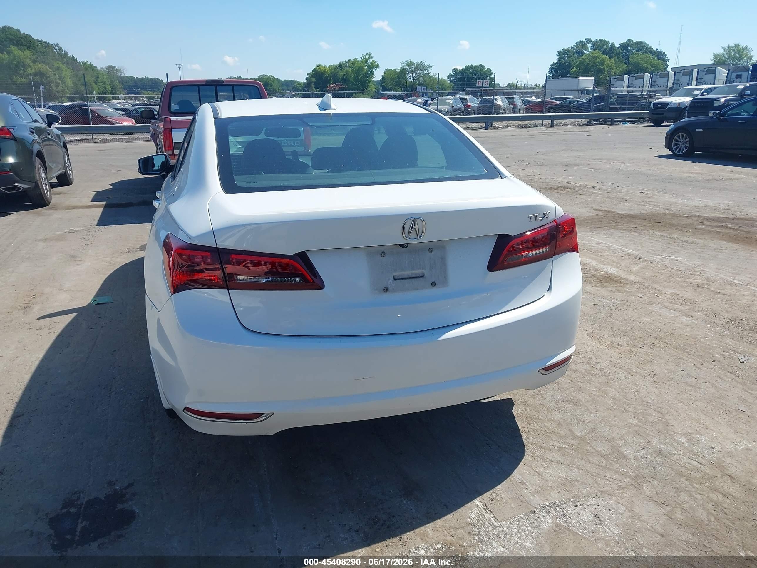 2015 Acura Tlx V6 White vin: 19UUB2F37FA004284