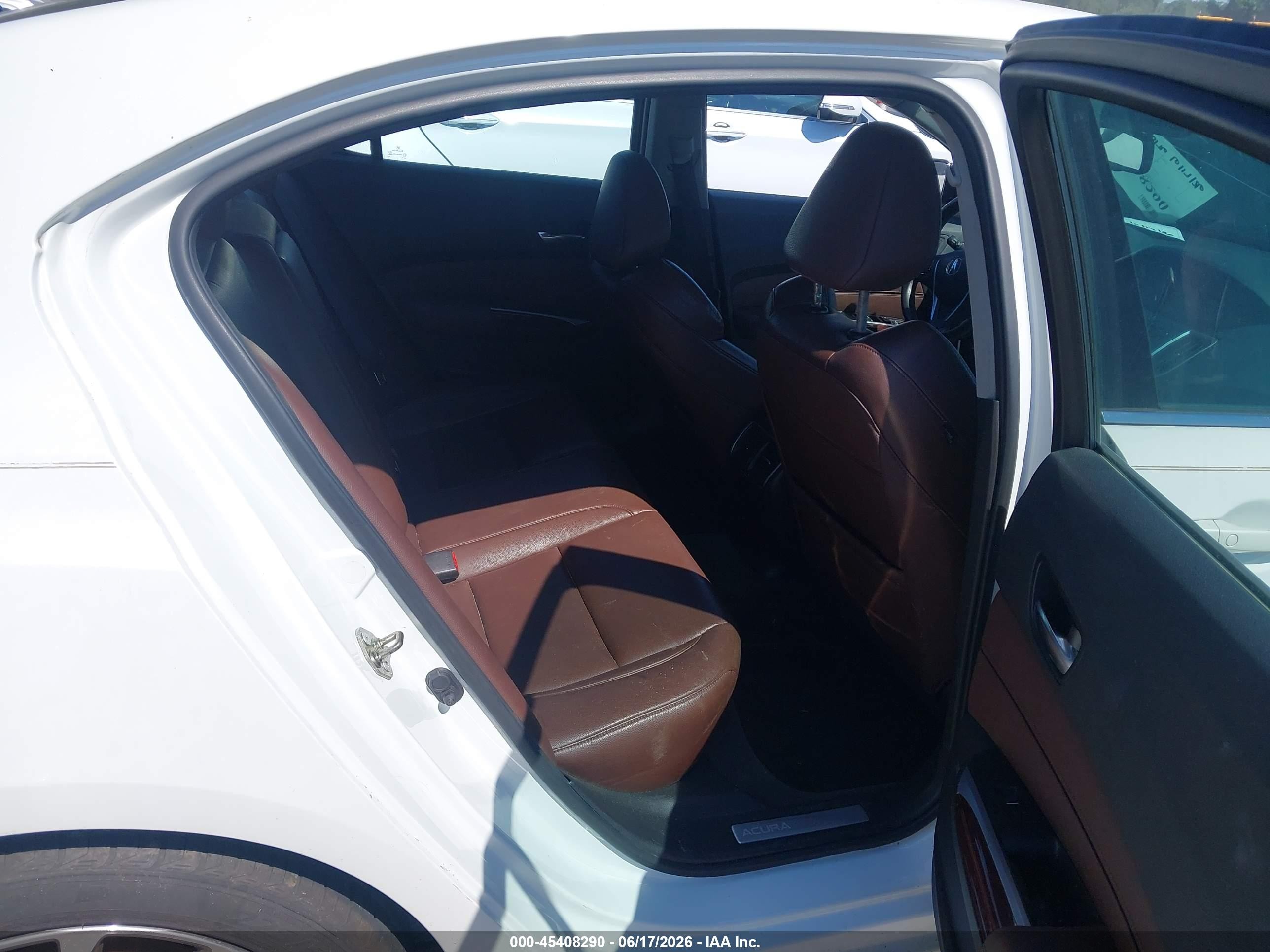 2015 Acura Tlx V6 White vin: 19UUB2F37FA004284
