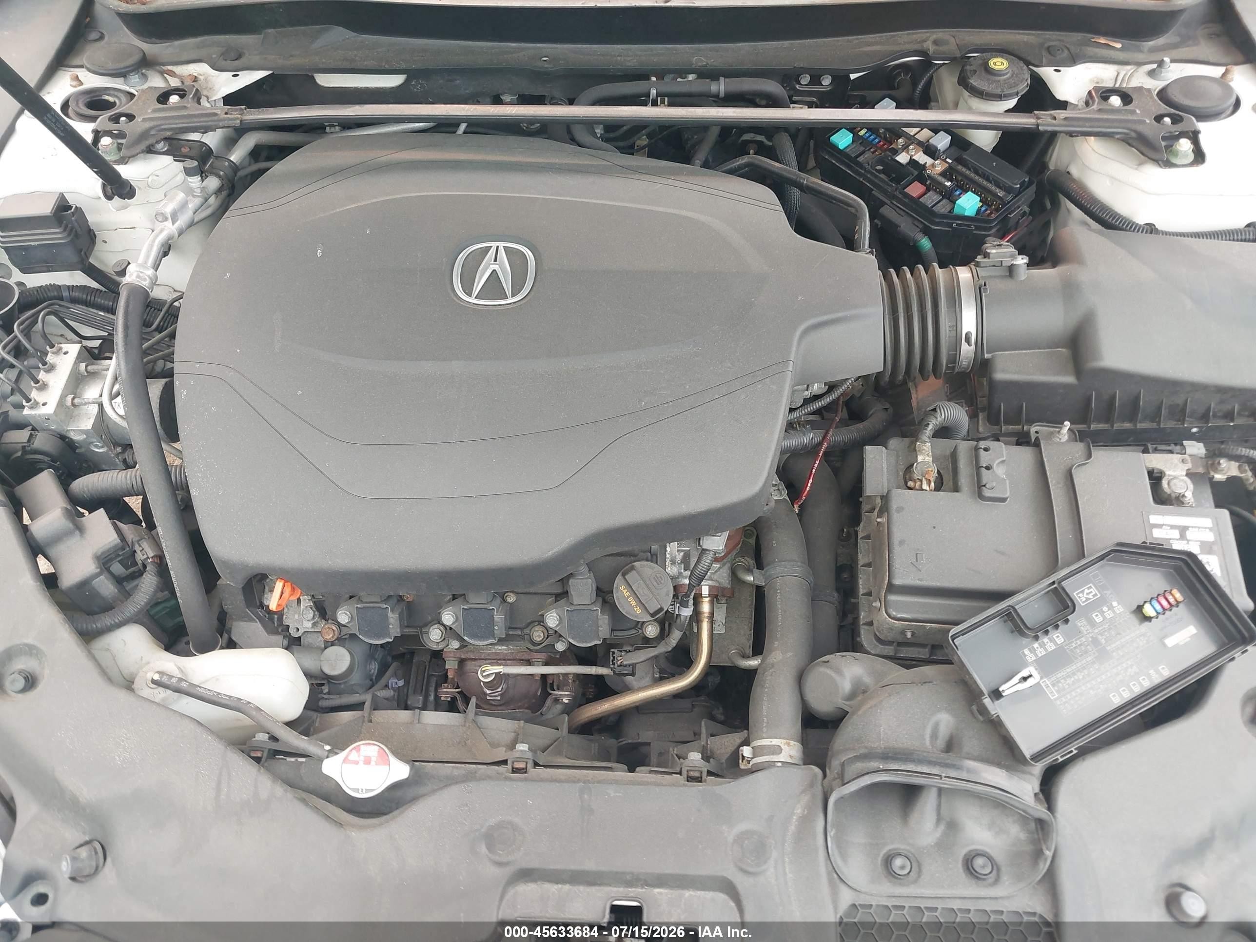 2015 Acura Tlx V6 White vin: 19UUB2F37FA015222