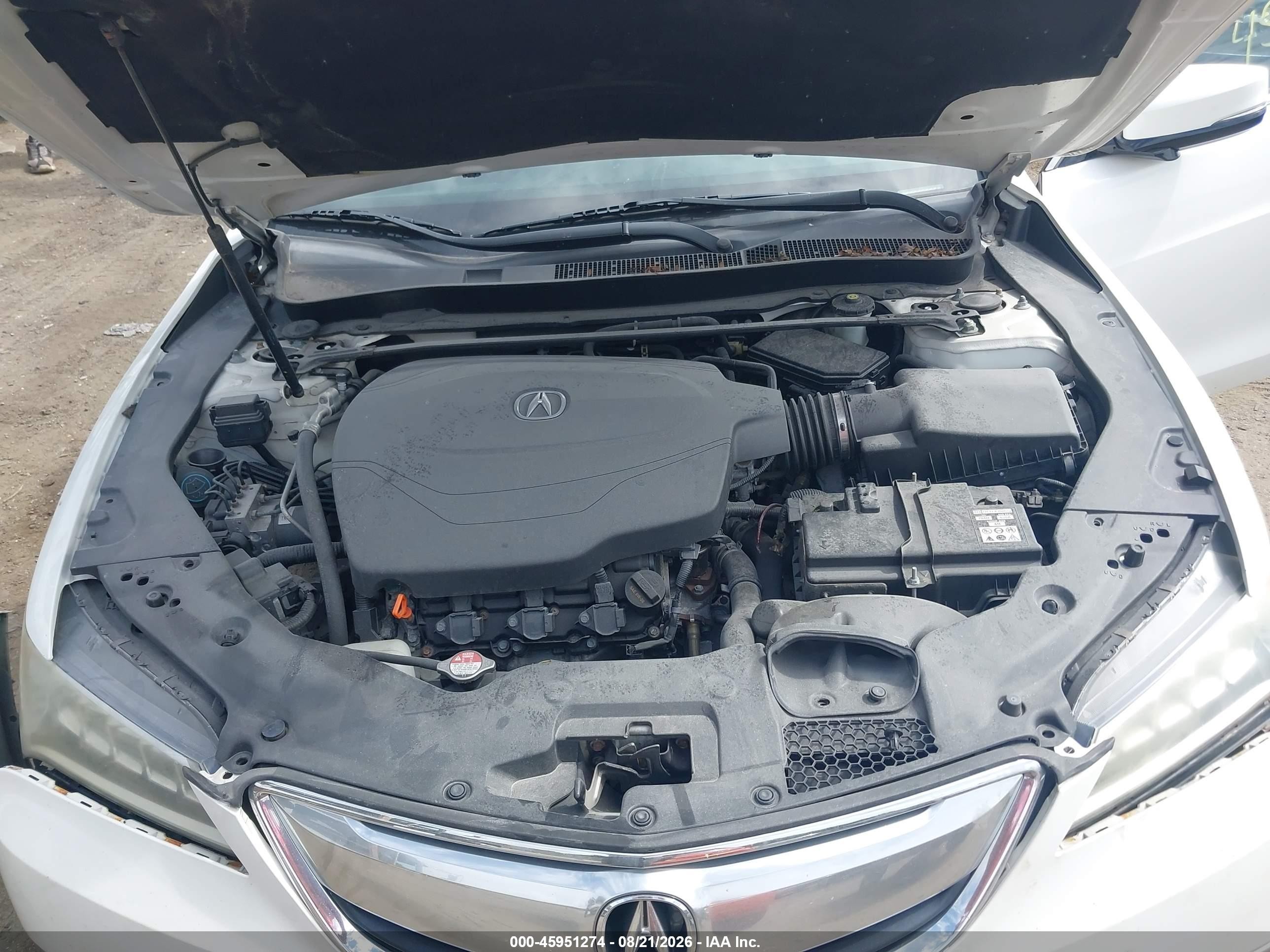2015 Acura Tlx V6 White vin: 19UUB2F37FA015222