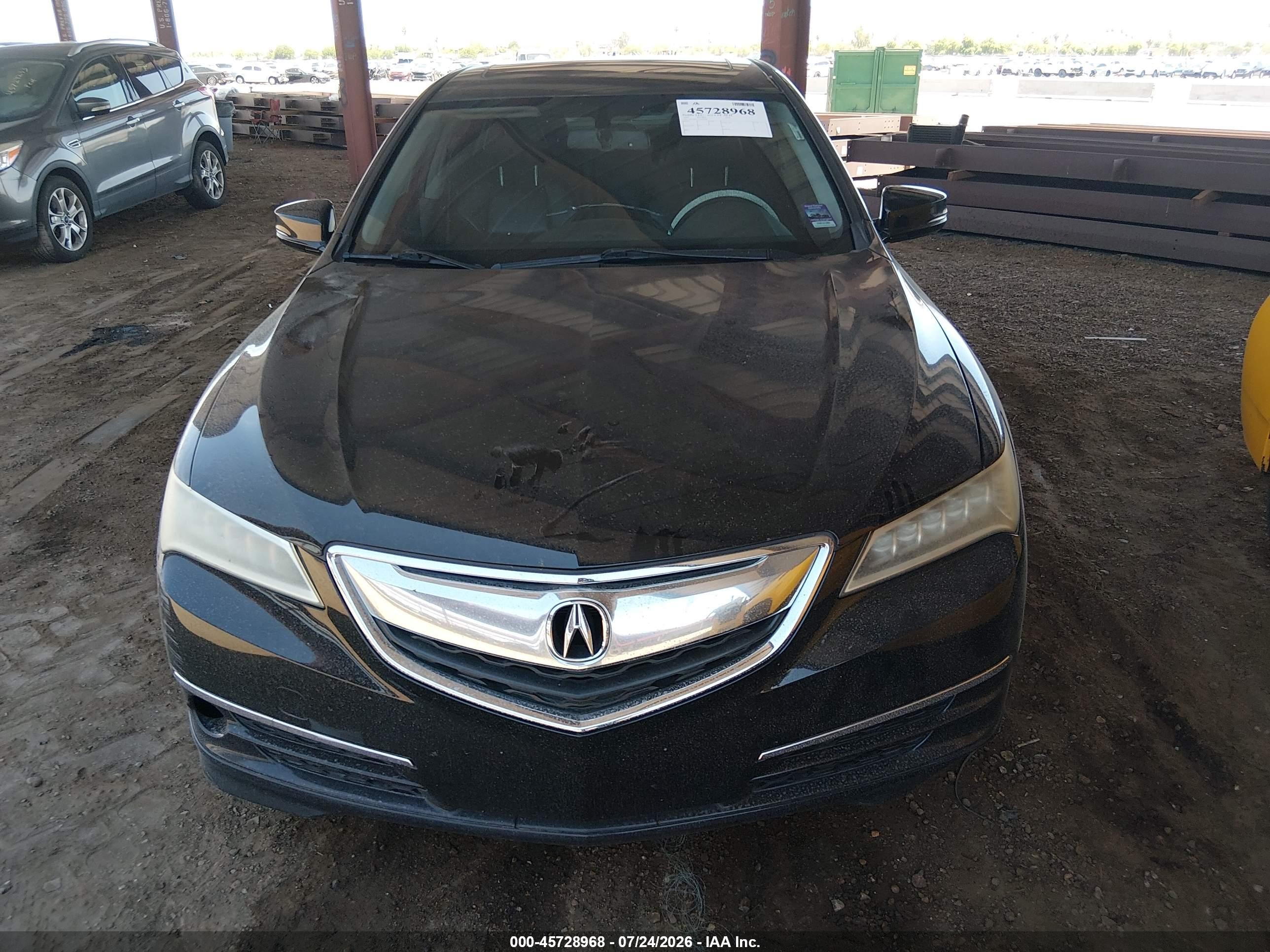 2015 Acura Tlx V6 Black vin: 19UUB2F37FA022638