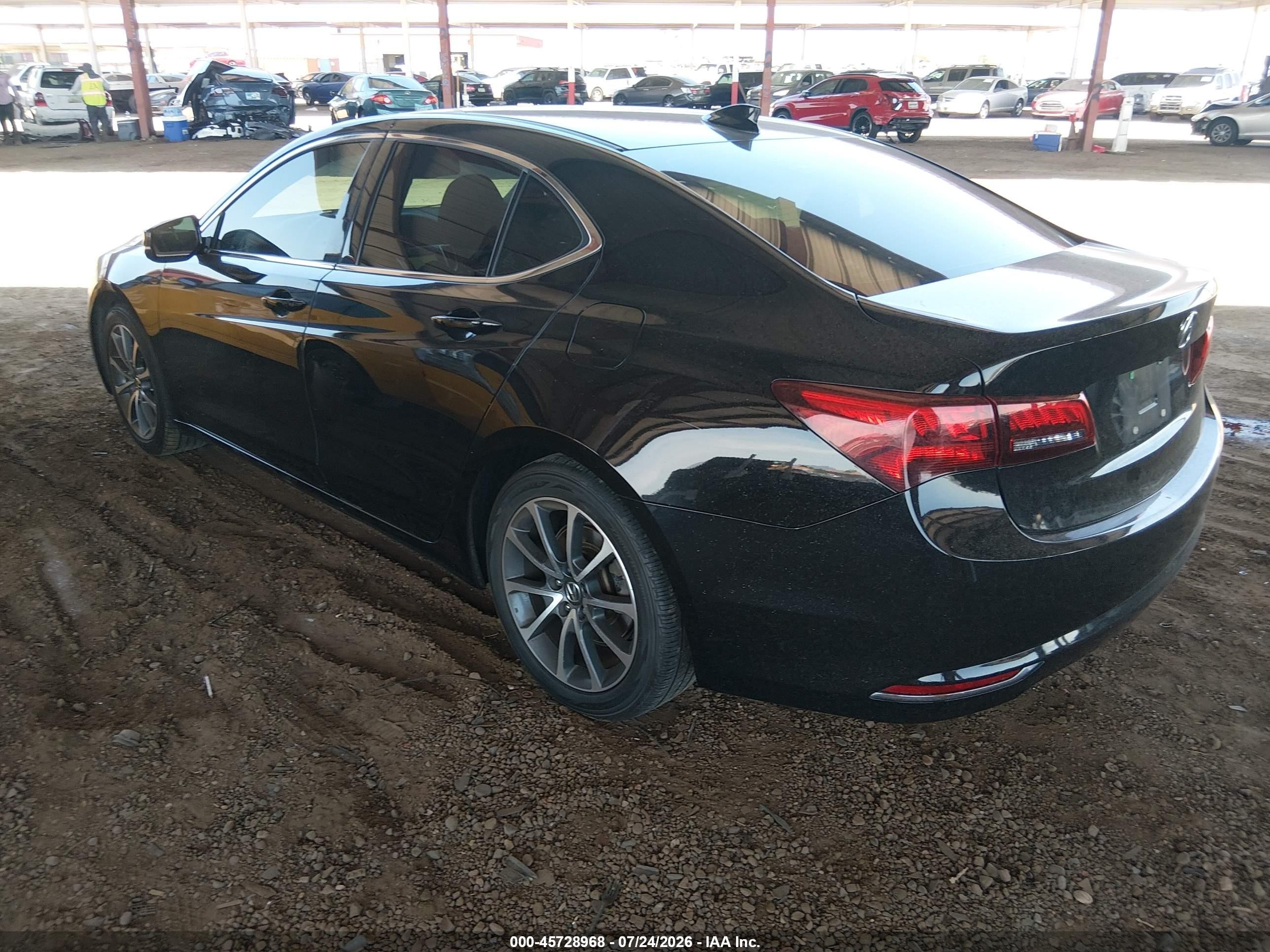 2015 Acura Tlx V6 Black vin: 19UUB2F37FA022638