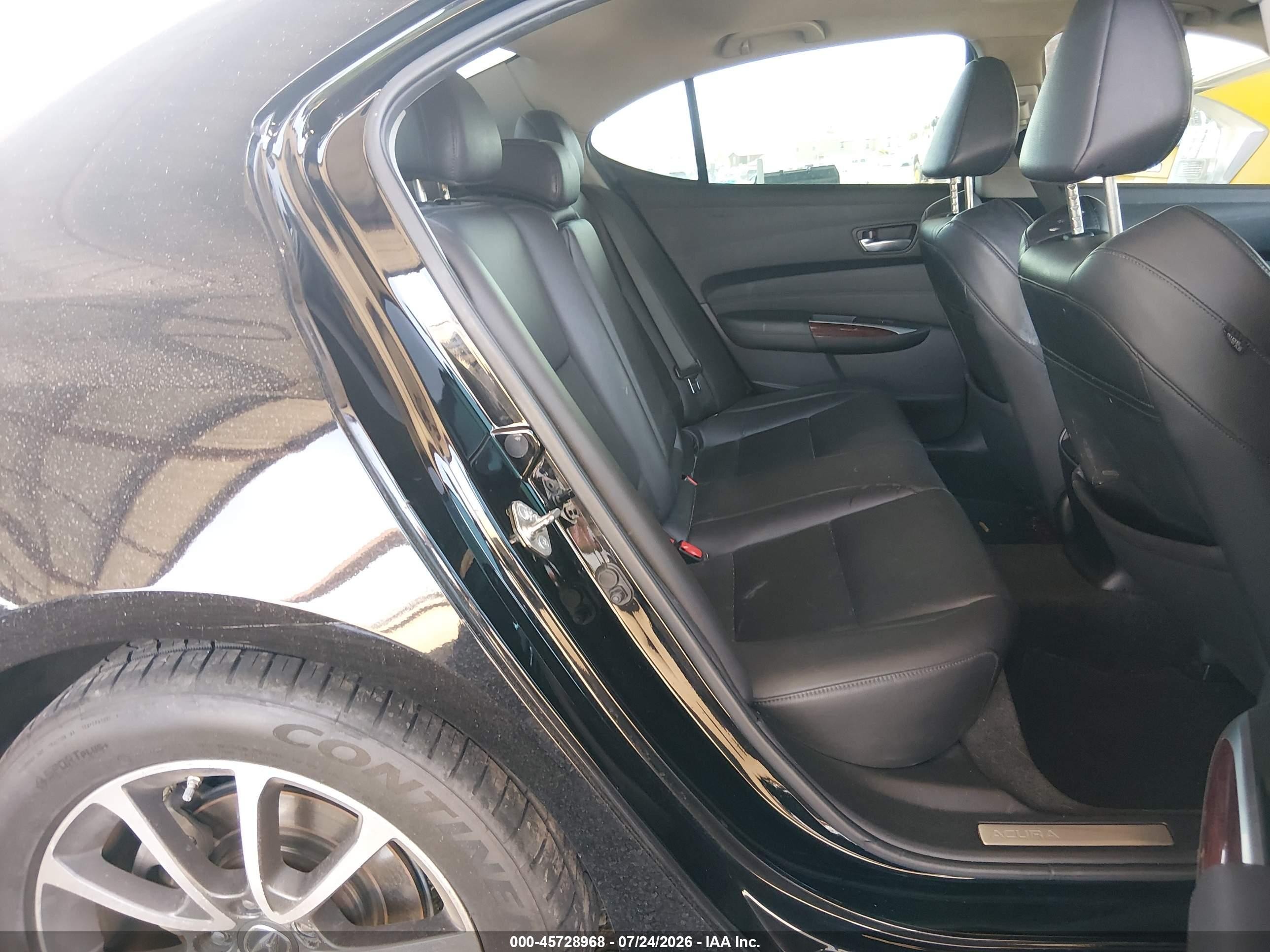 2015 Acura Tlx V6 Black vin: 19UUB2F37FA022638