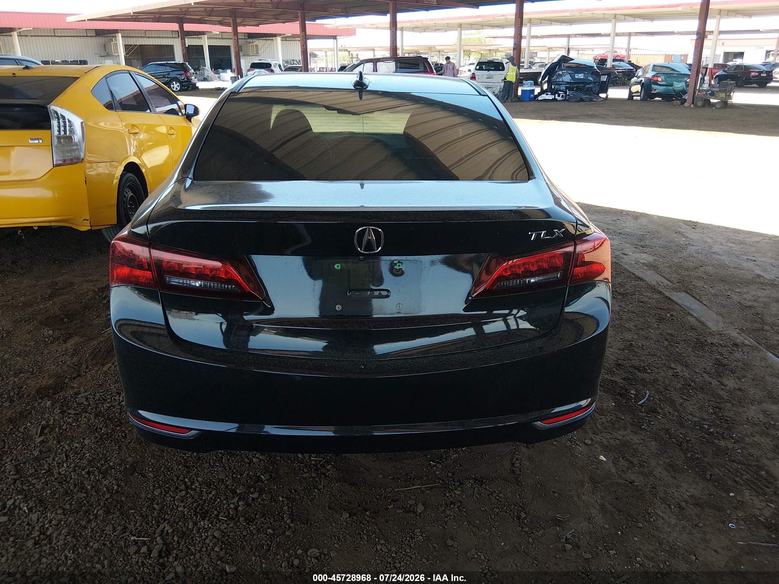 2015 Acura Tlx V6 Black vin: 19UUB2F37FA022638