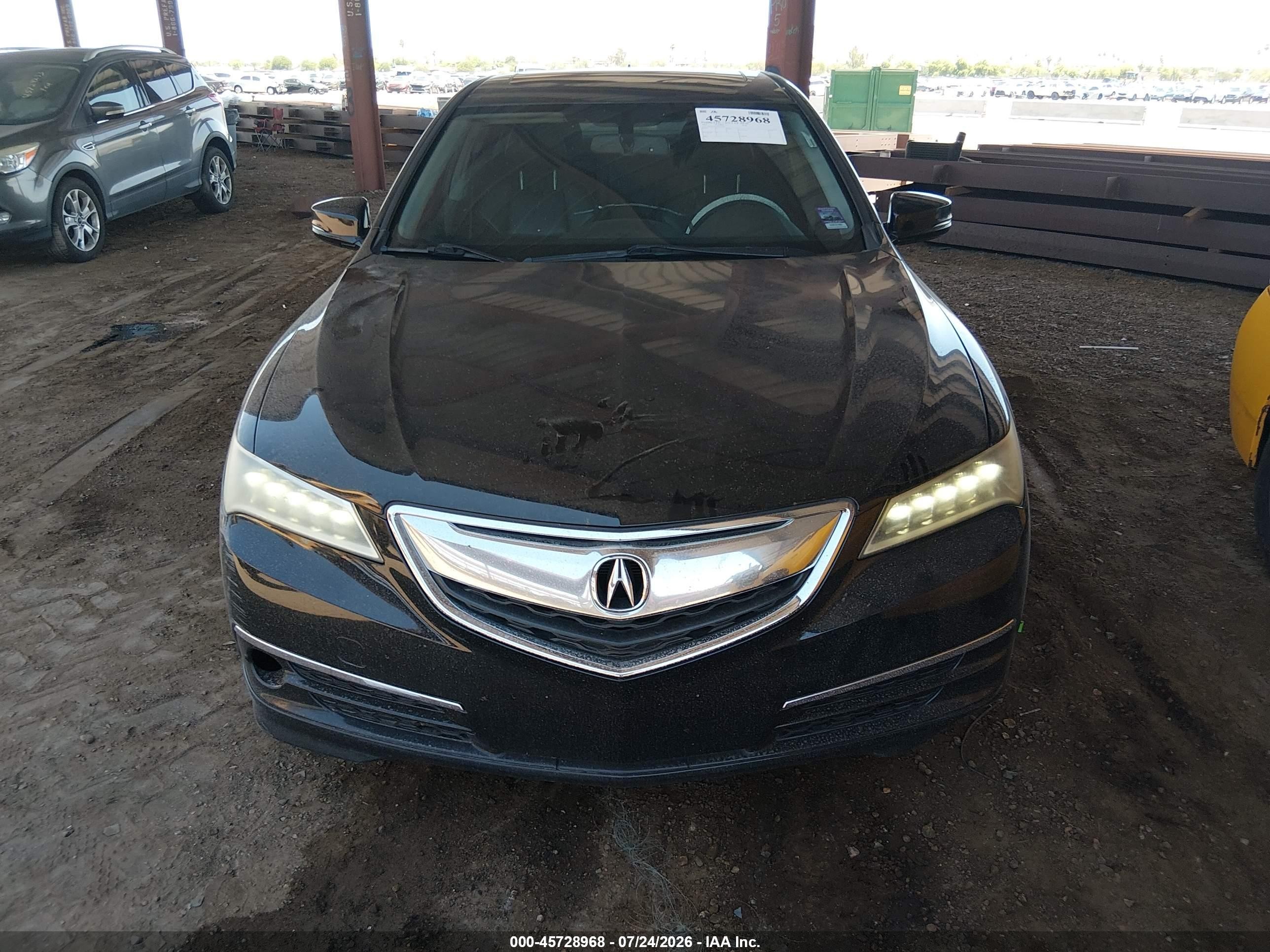 2015 Acura Tlx V6 Black vin: 19UUB2F37FA022638