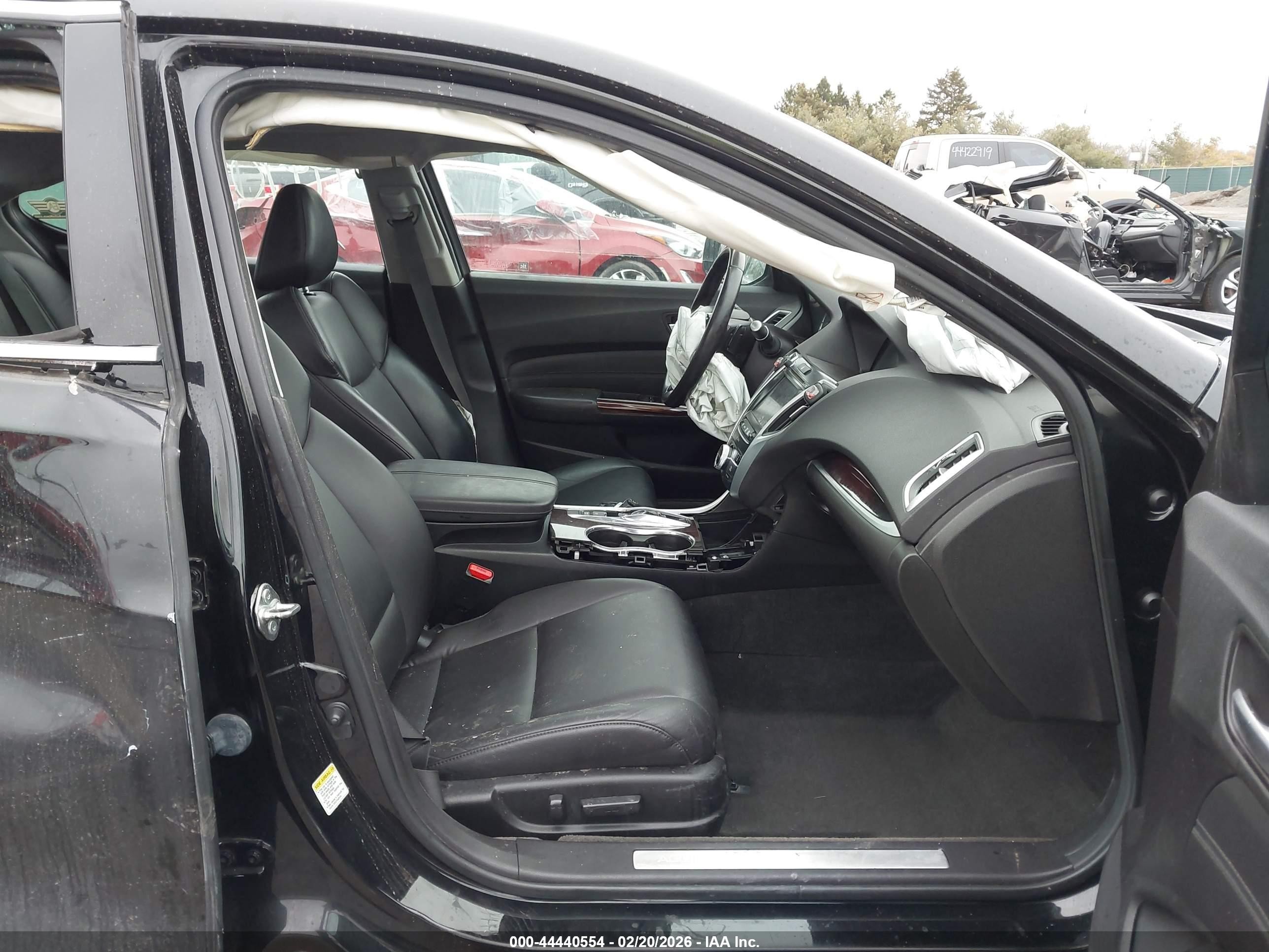 2015 Acura Tlx V6 Black vin: 19UUB2F37FA024552