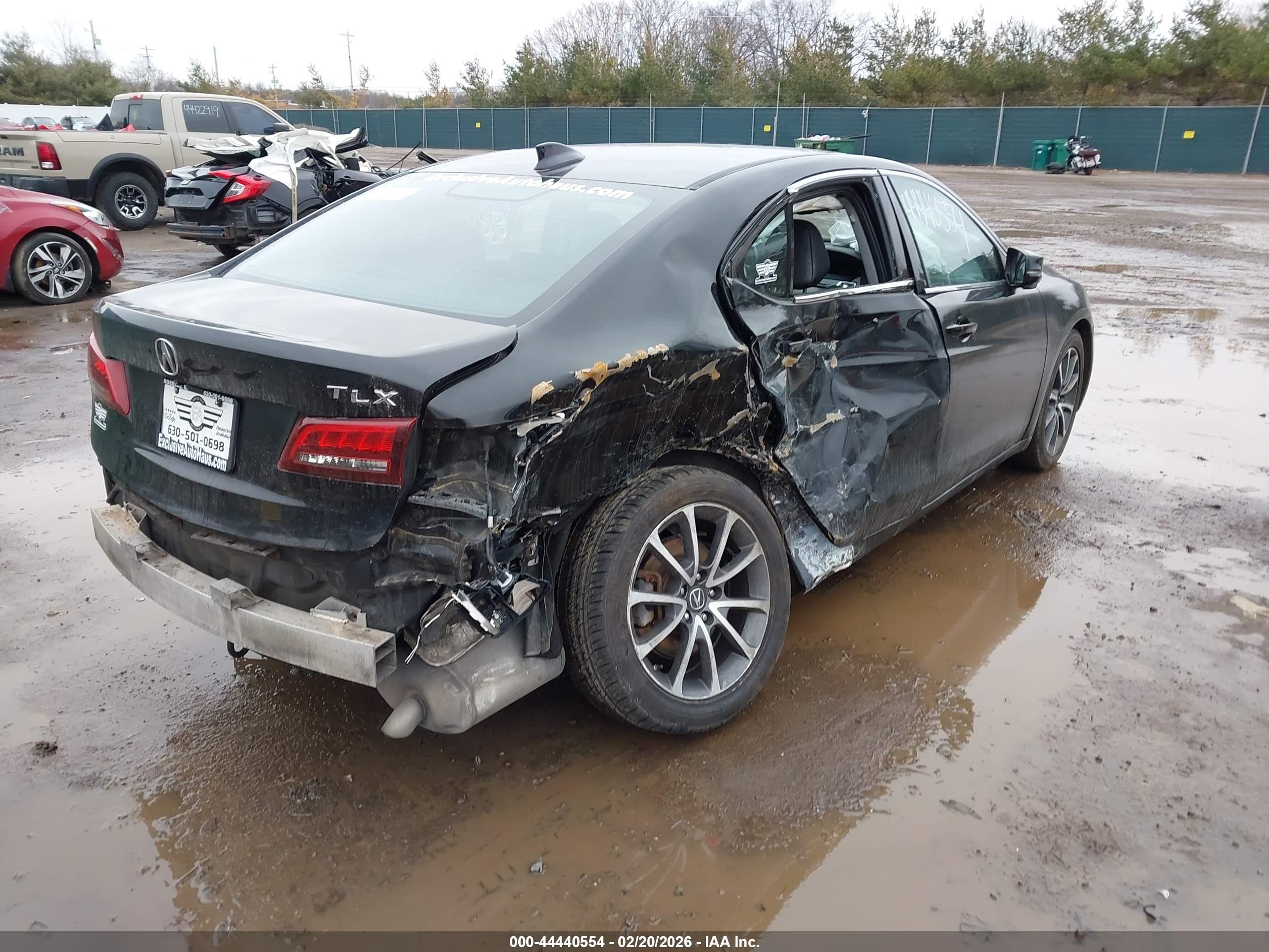 2015 Acura Tlx V6 Black vin: 19UUB2F37FA024552