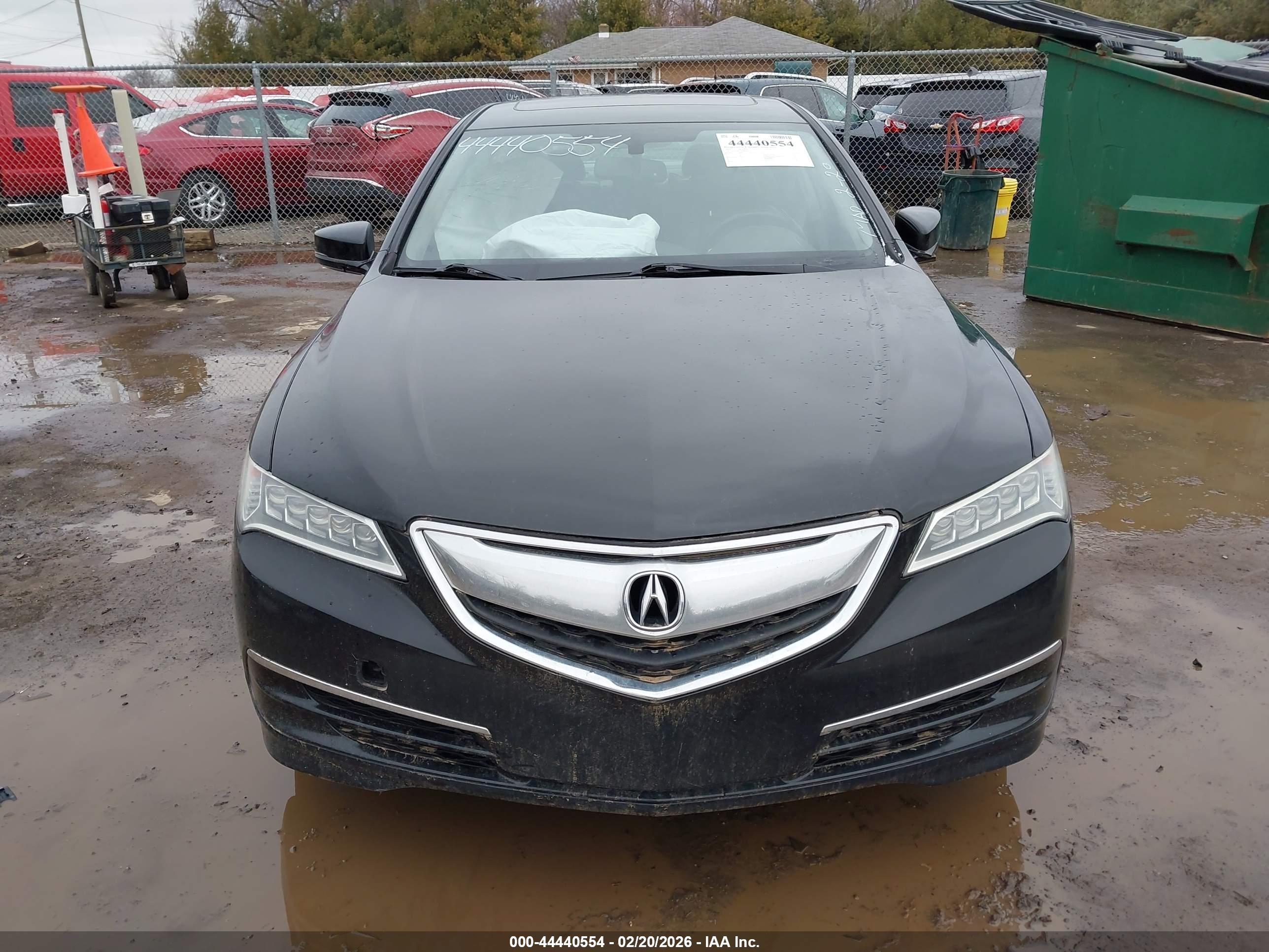 2015 Acura Tlx V6 Black vin: 19UUB2F37FA024552
